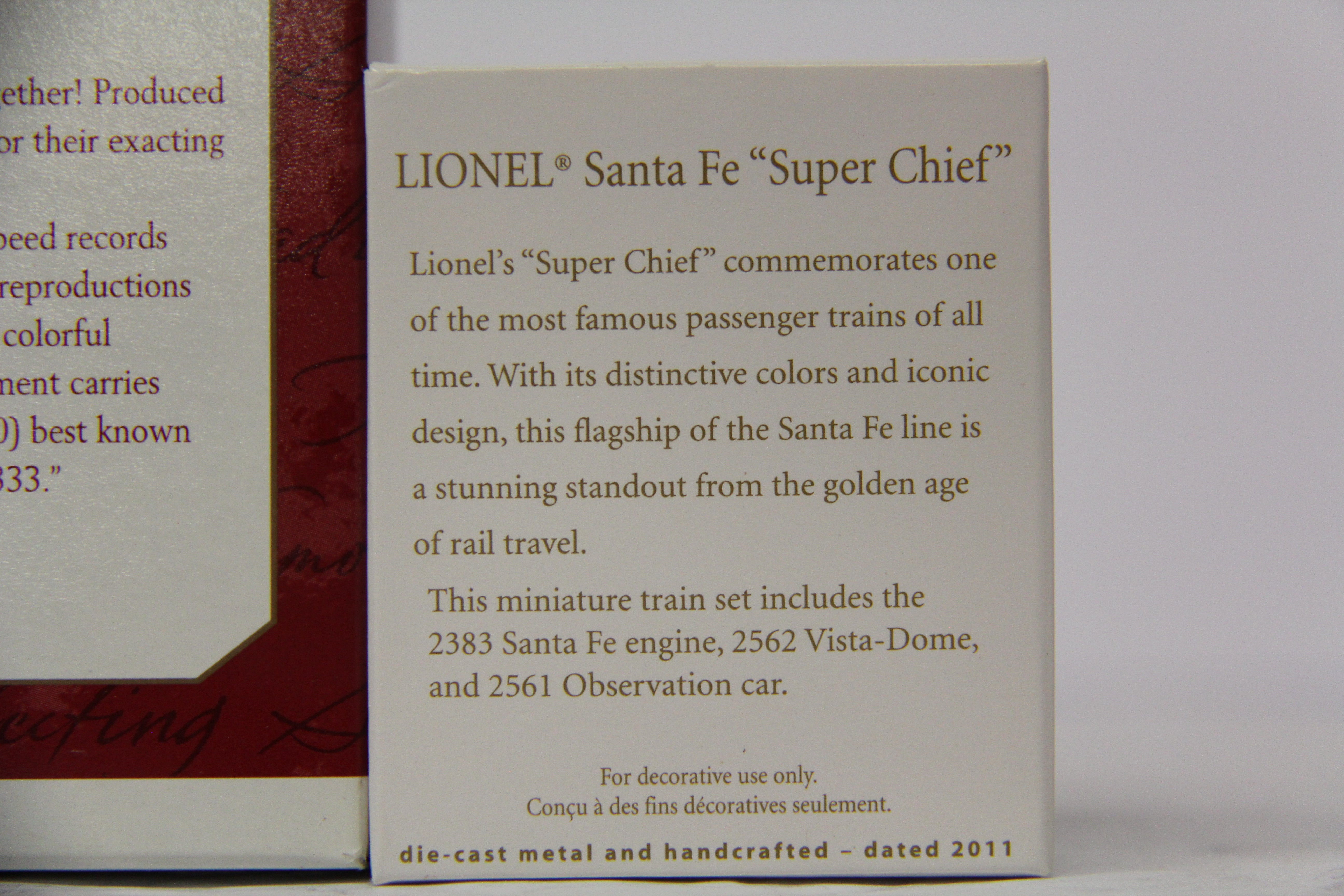 Hallmark Keepsake Santa Fe Regular and Mini Ornaments-Second hand-M6817