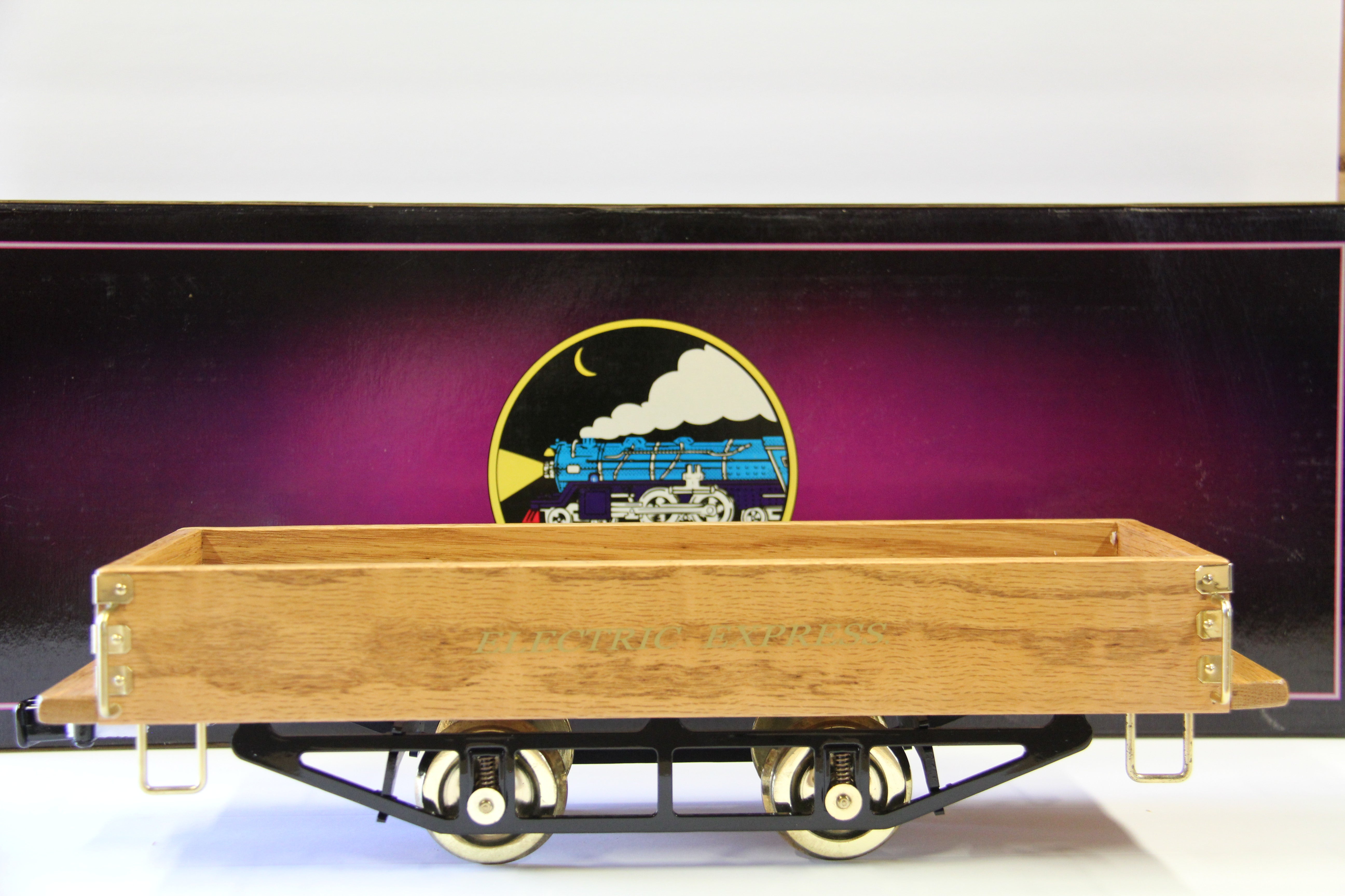 MTH 10-1197-3 Tinplate Traditions Standard Gauge Electric Express Type II No. 200 Wooden Gondola-Second hand-M4645