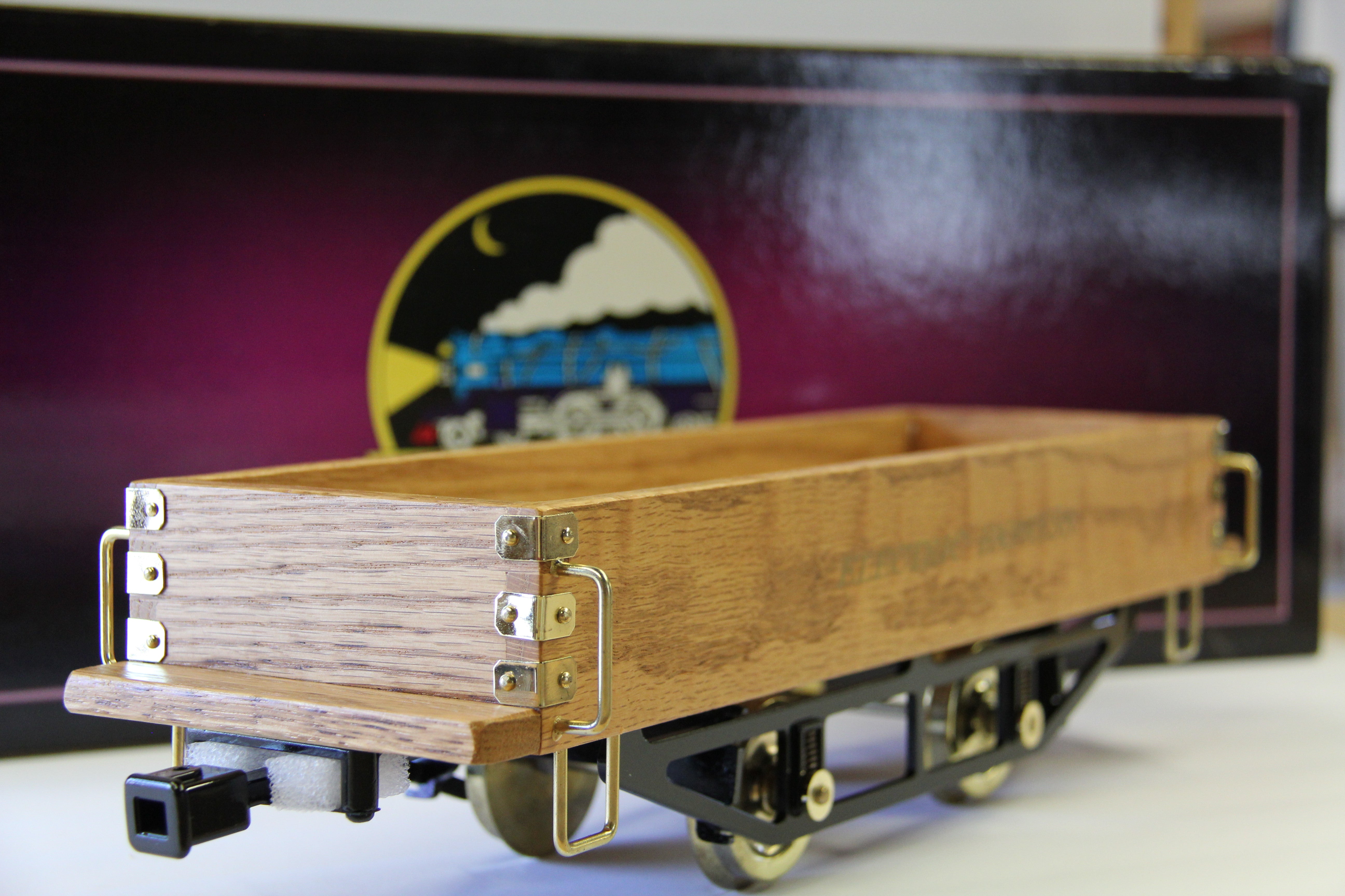 MTH 10-1197-3 Tinplate Traditions Standard Gauge Electric Express Type II No. 200 Wooden Gondola-Second hand-M4645