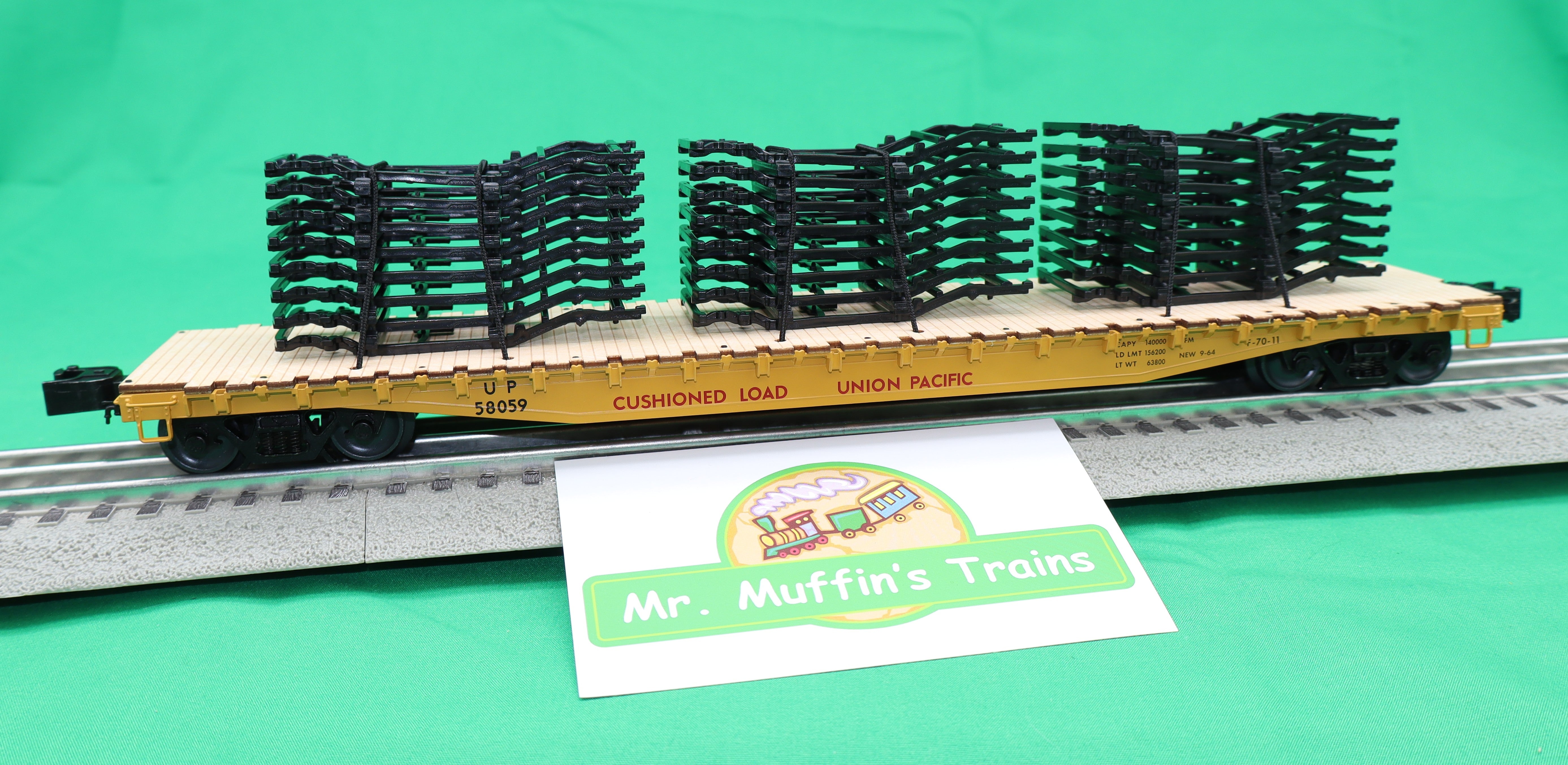 Lionel 2626150 - PS-4 Flatcar "Union Pacific" #58059 w/ Auto Frame Load