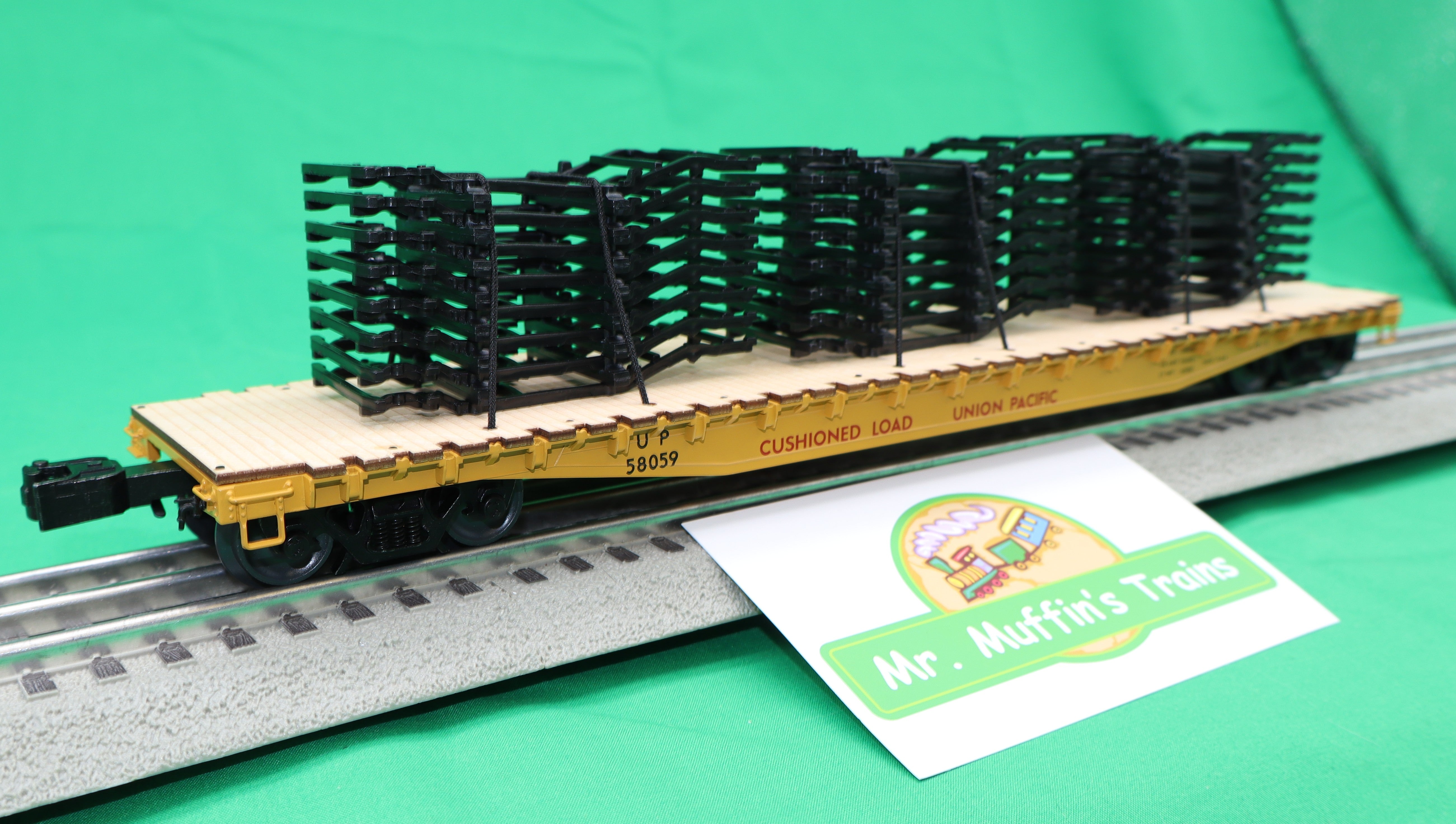 Lionel 2626150 - PS-4 Flatcar "Union Pacific" #58059 w/ Auto Frame Load