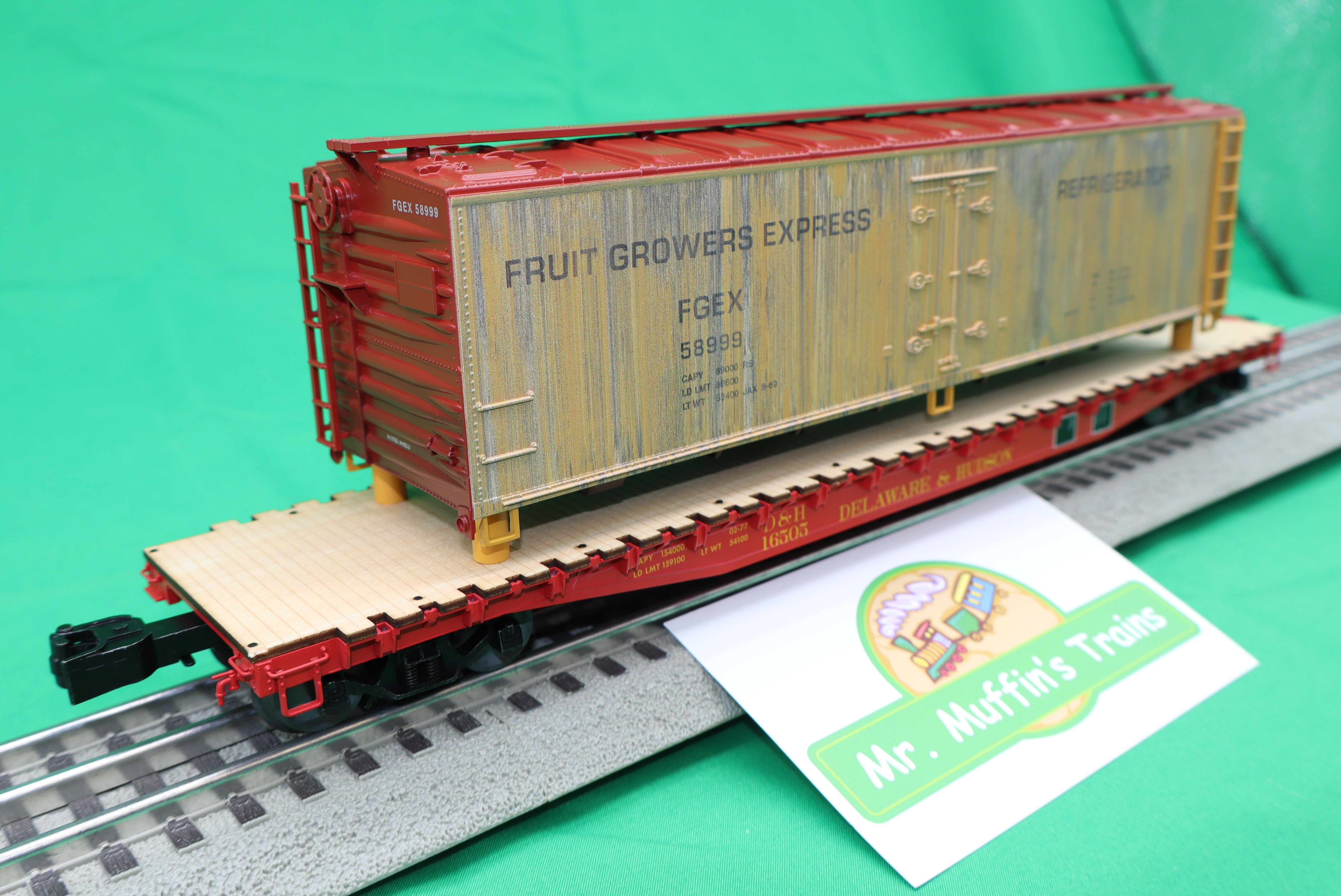 Lionel 2626160 - PS-4 Flatcar "Delaware & Hudson" #16505 w/ Woodside Reefer Load