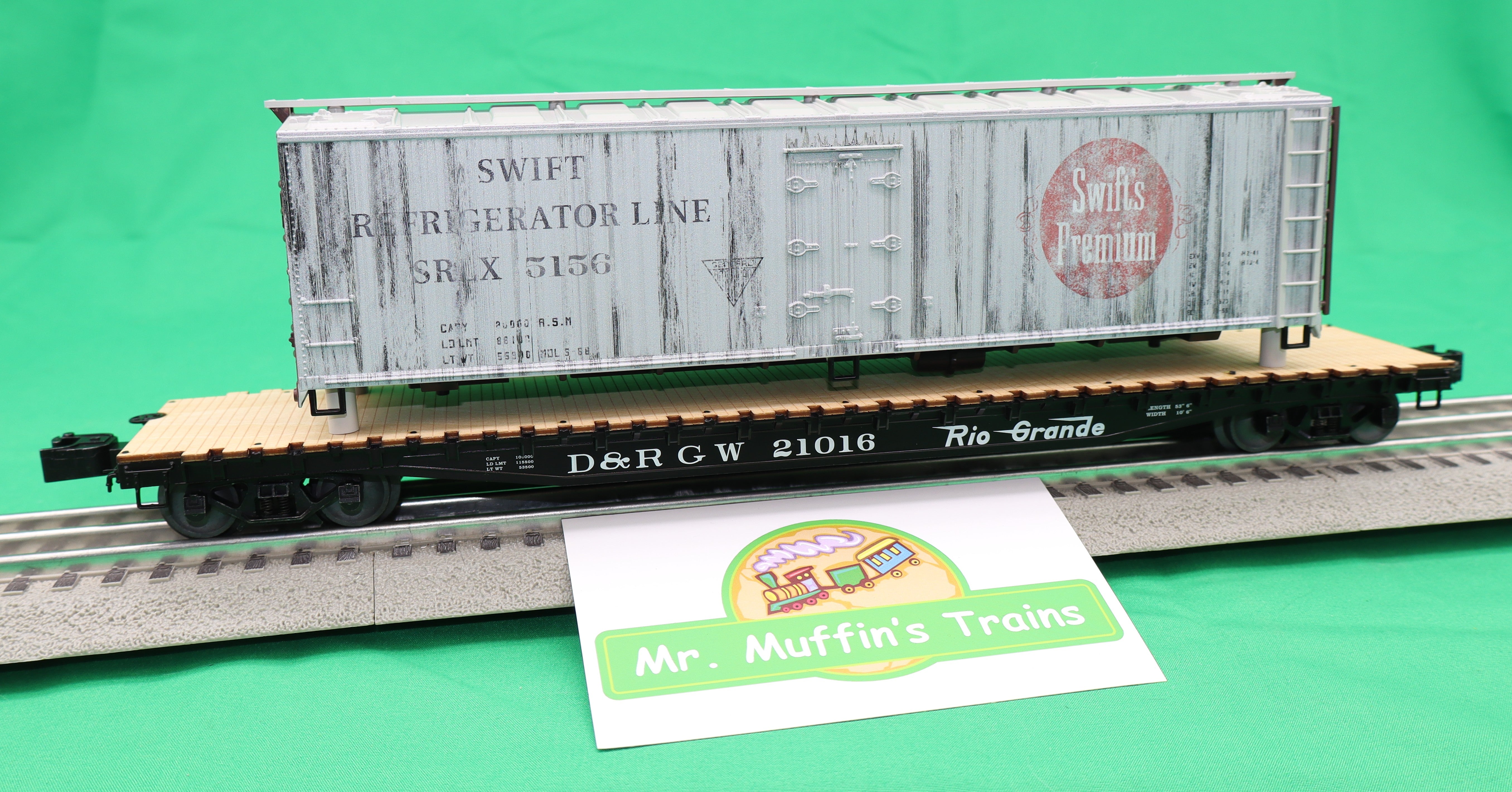 Lionel 2626170 - PS-4 Flatcar "Rio Grande" #21016 w/ Woodside Reefer Load
