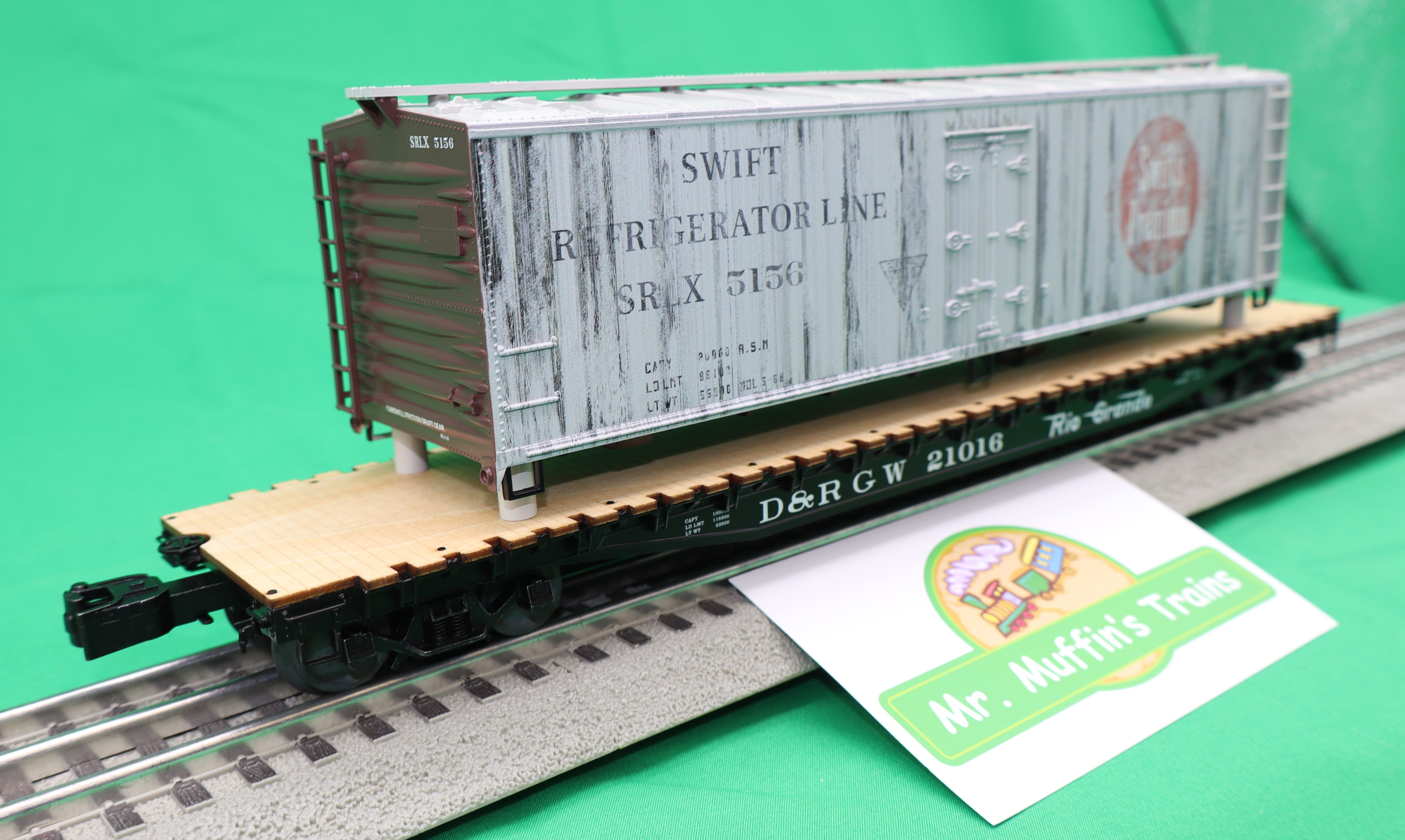 Lionel 2626170 - PS-4 Flatcar "Rio Grande" #21016 w/ Woodside Reefer Load