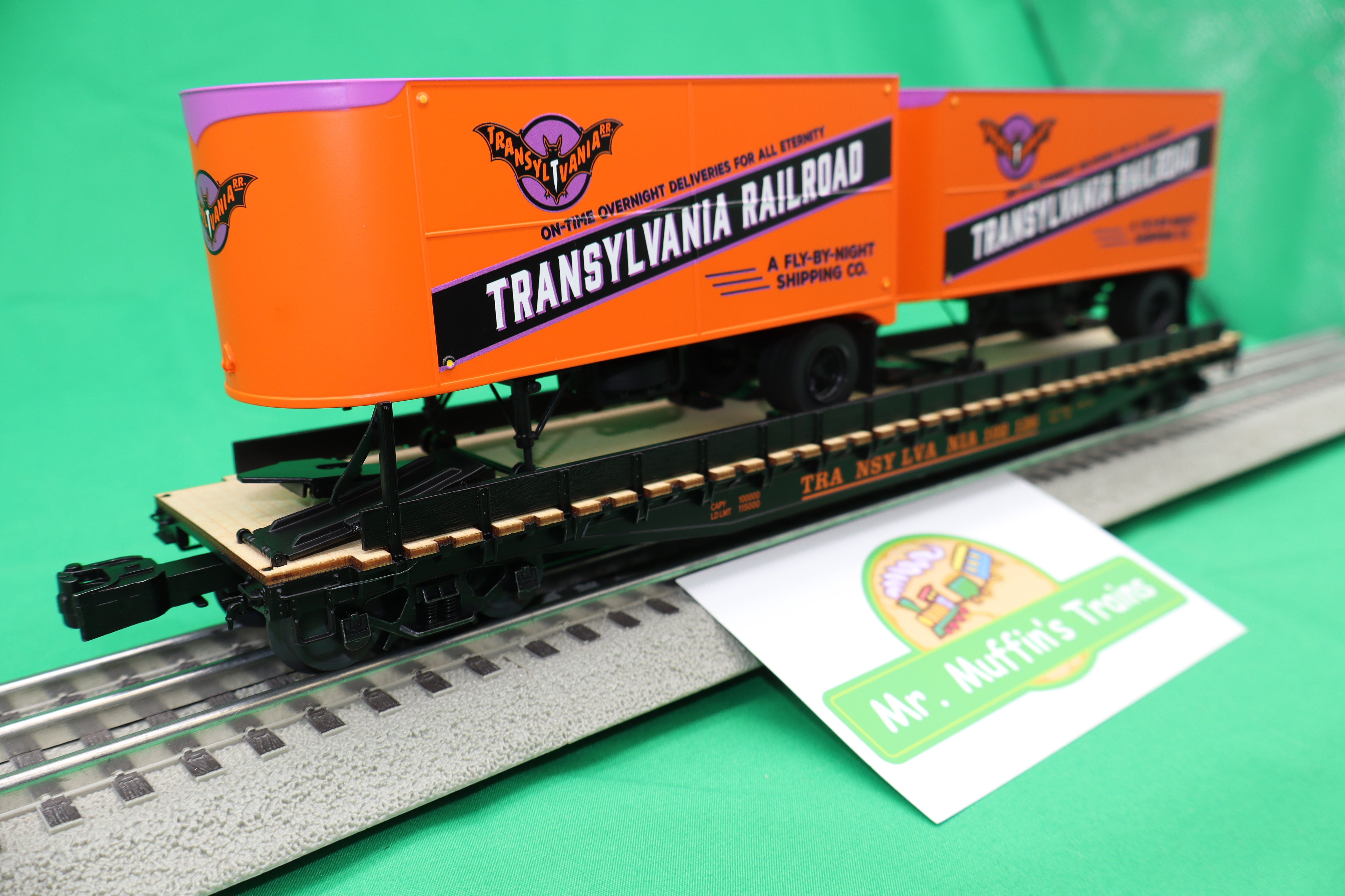 Lionel 2626180 - PS-4 Flatcar "Transylvania" #103126 w/ 2 20' Trailers