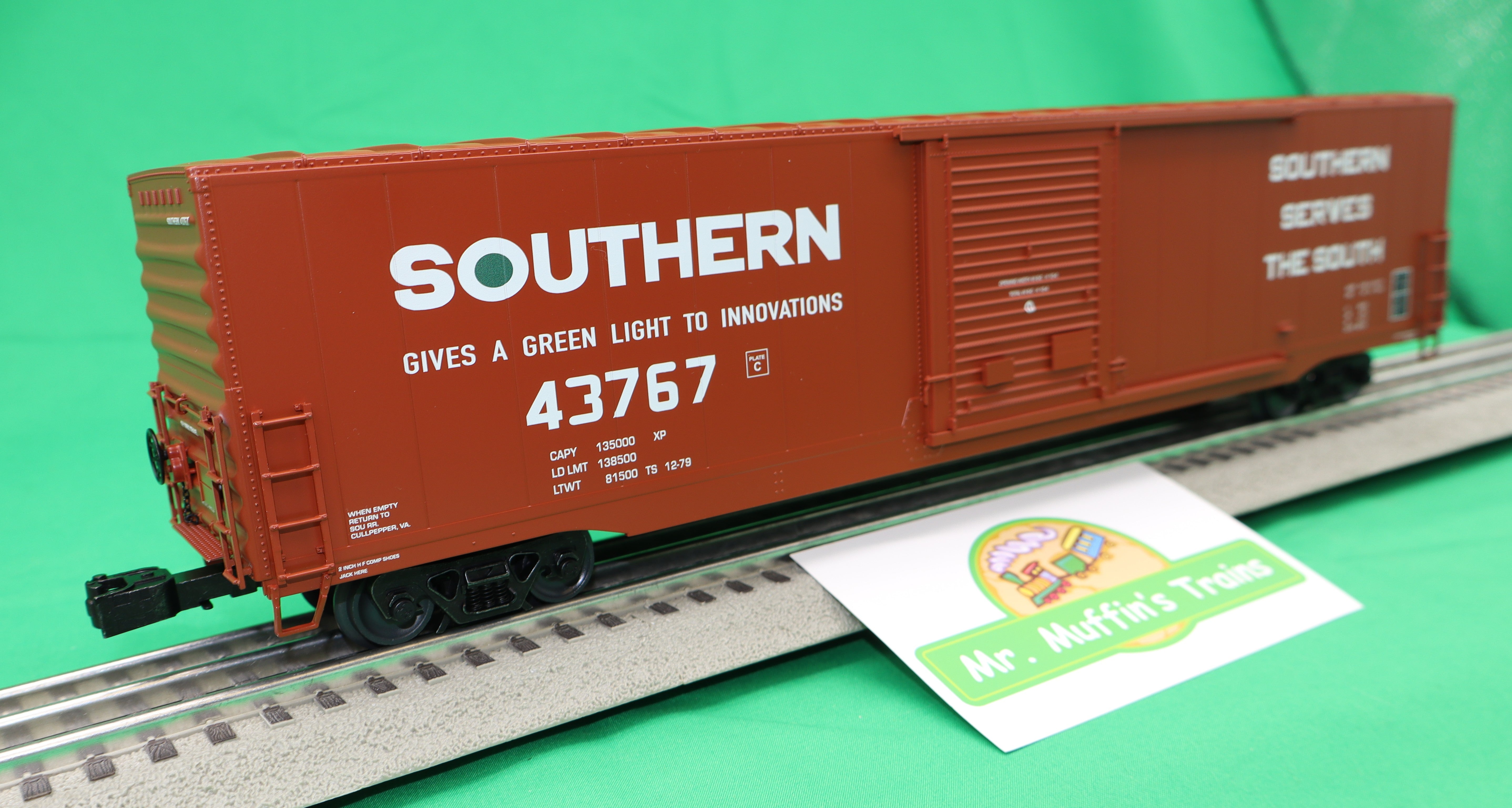 Lionel 2626122 - 60' Single Door Boxcar "Southern" #43767