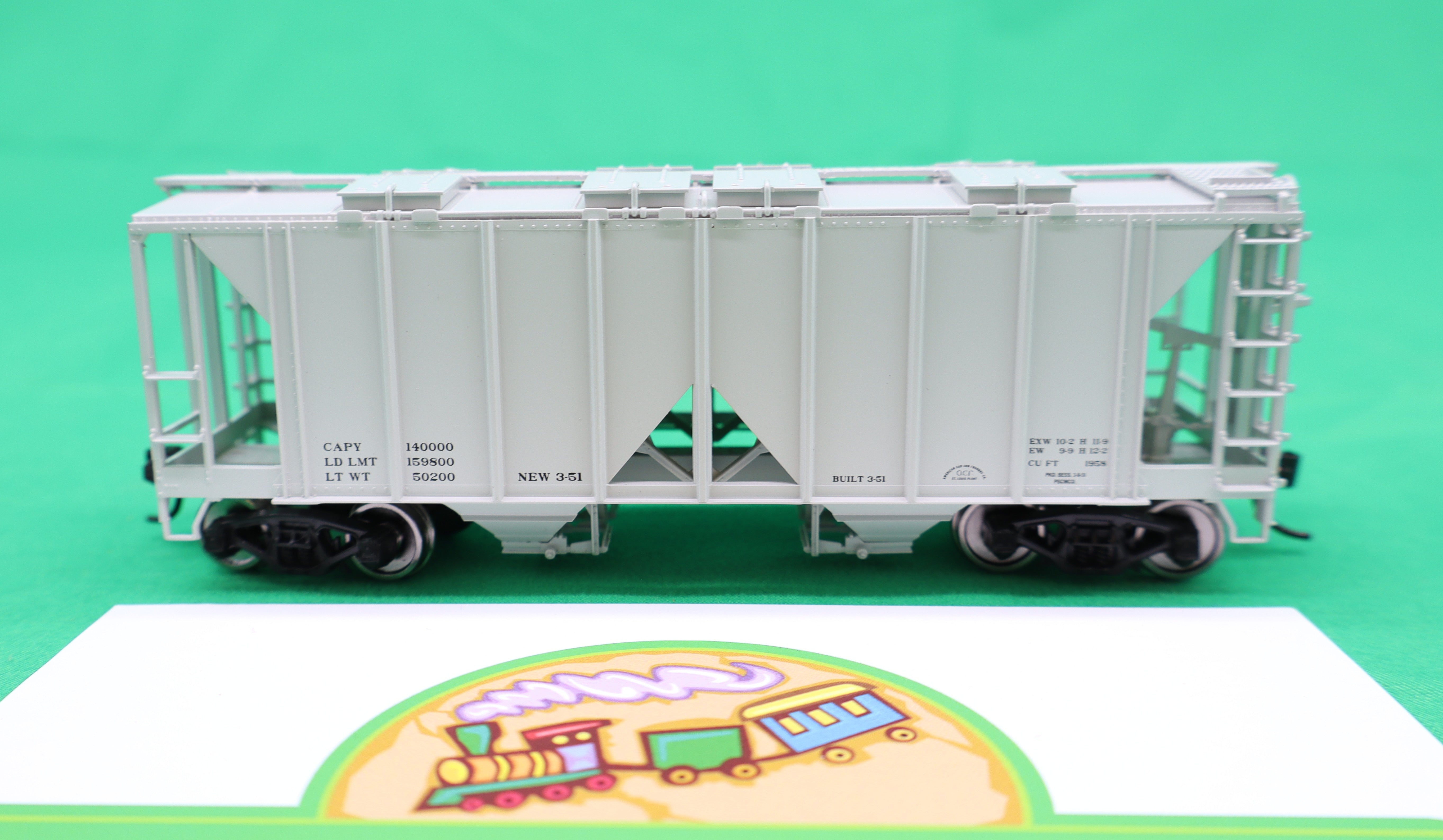 Walthers HO 910-49701 - Mainline - ACF 1958 Cu Ft Covered Hopper Car "Data Only"