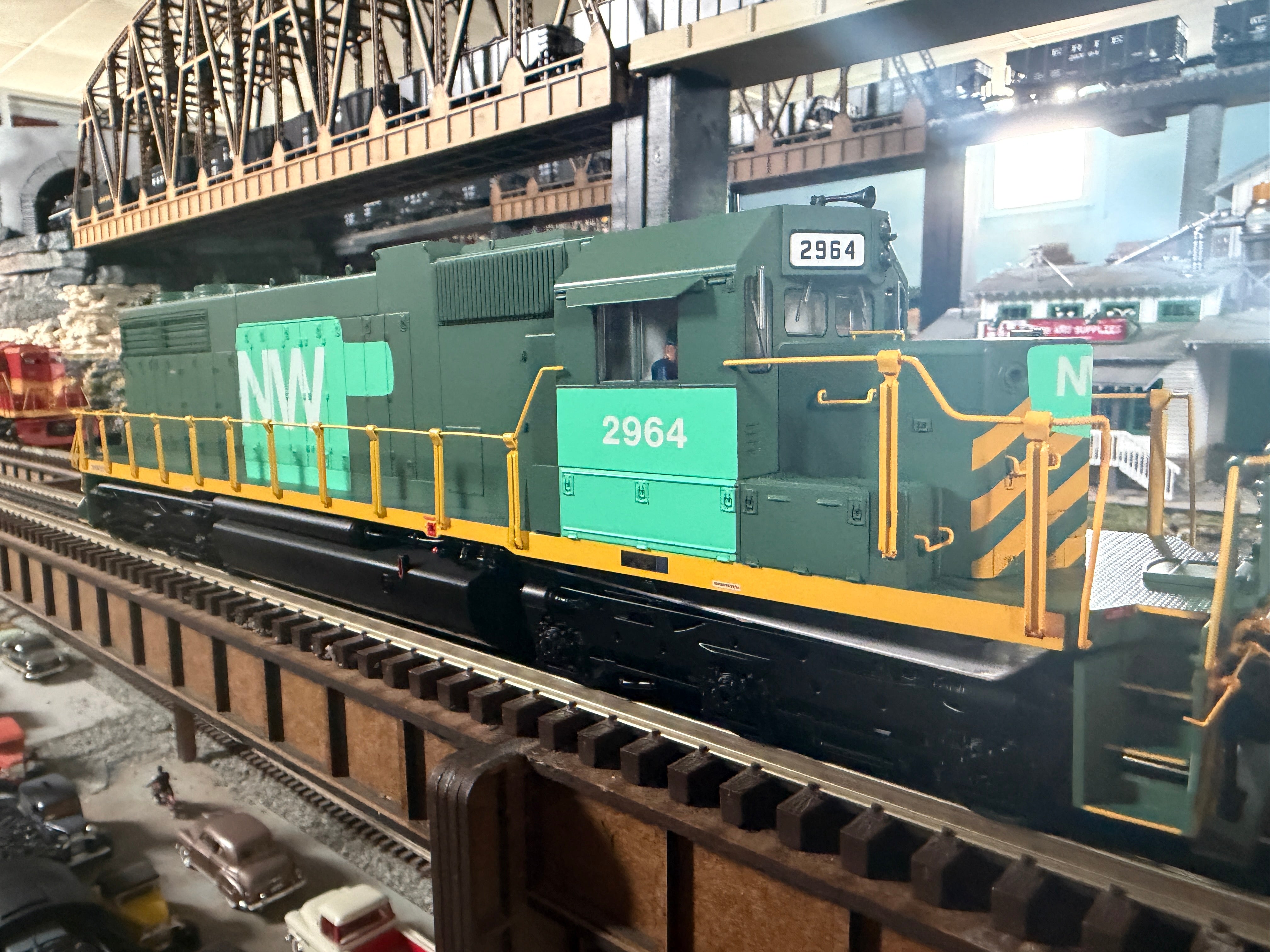 Lionel 2633670 - Legacy - SD-38 Diesel Locomotive "Norfolk & Western" #2964 (Illinois Terminal patch) - Custom Run for MrMuffin'sTrains
