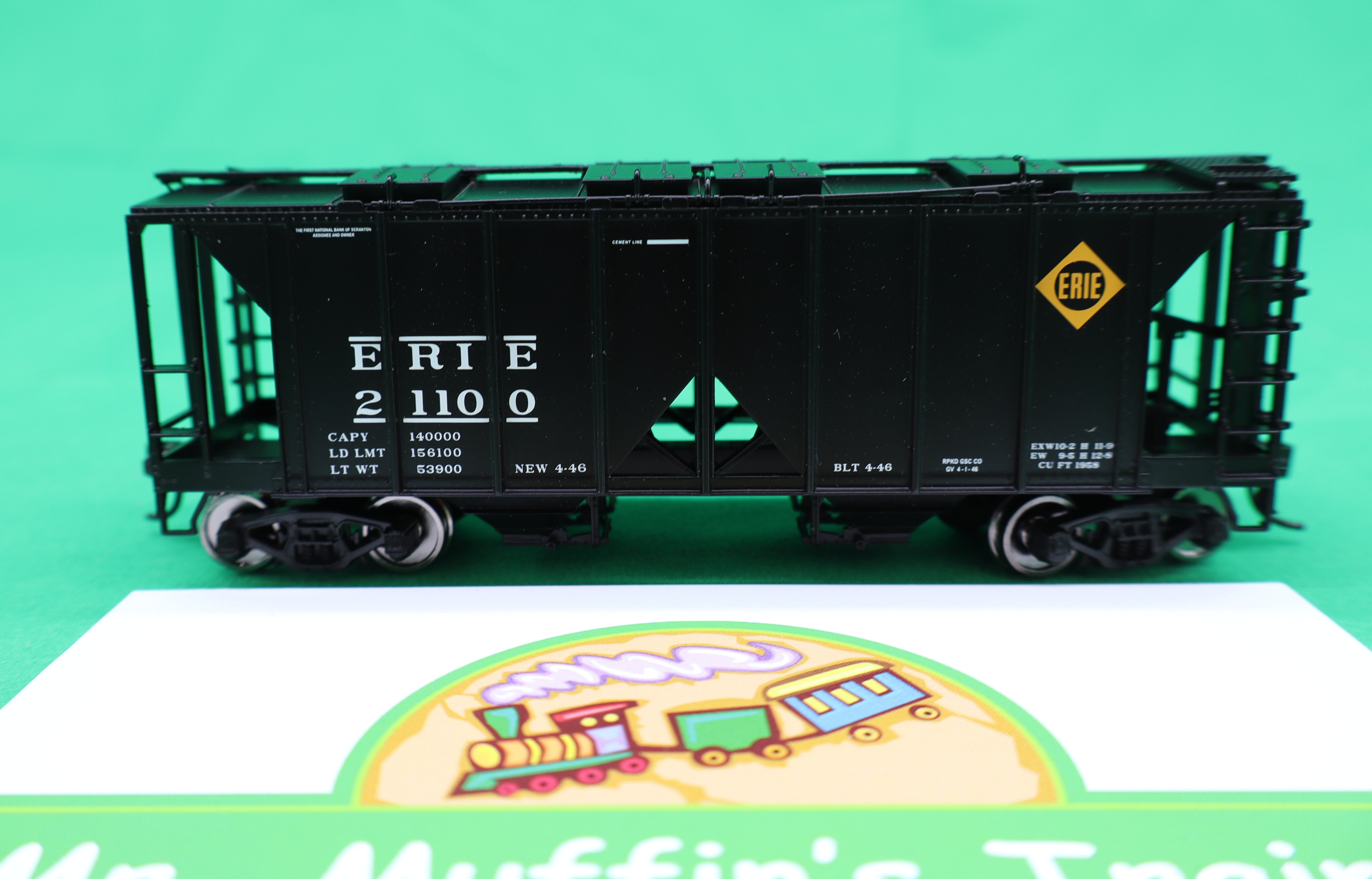 Walthers HO 910-49714 - Mainline - ACF 1958 Cu Ft Covered Hopper Car "Erie" #21100