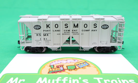 Walthers HO 910-49720 - Mainline - ACF 1958 Cu Ft Covered Hopper Car "Kosmos Cement" #KSMX 101