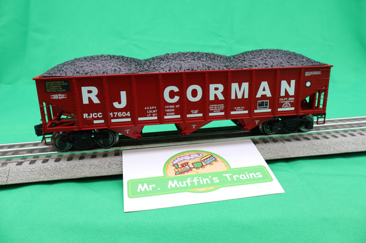 Ready Made Trains RMT-66299-21 - 3-Bay Covered Hopper Car "RJ Corman"