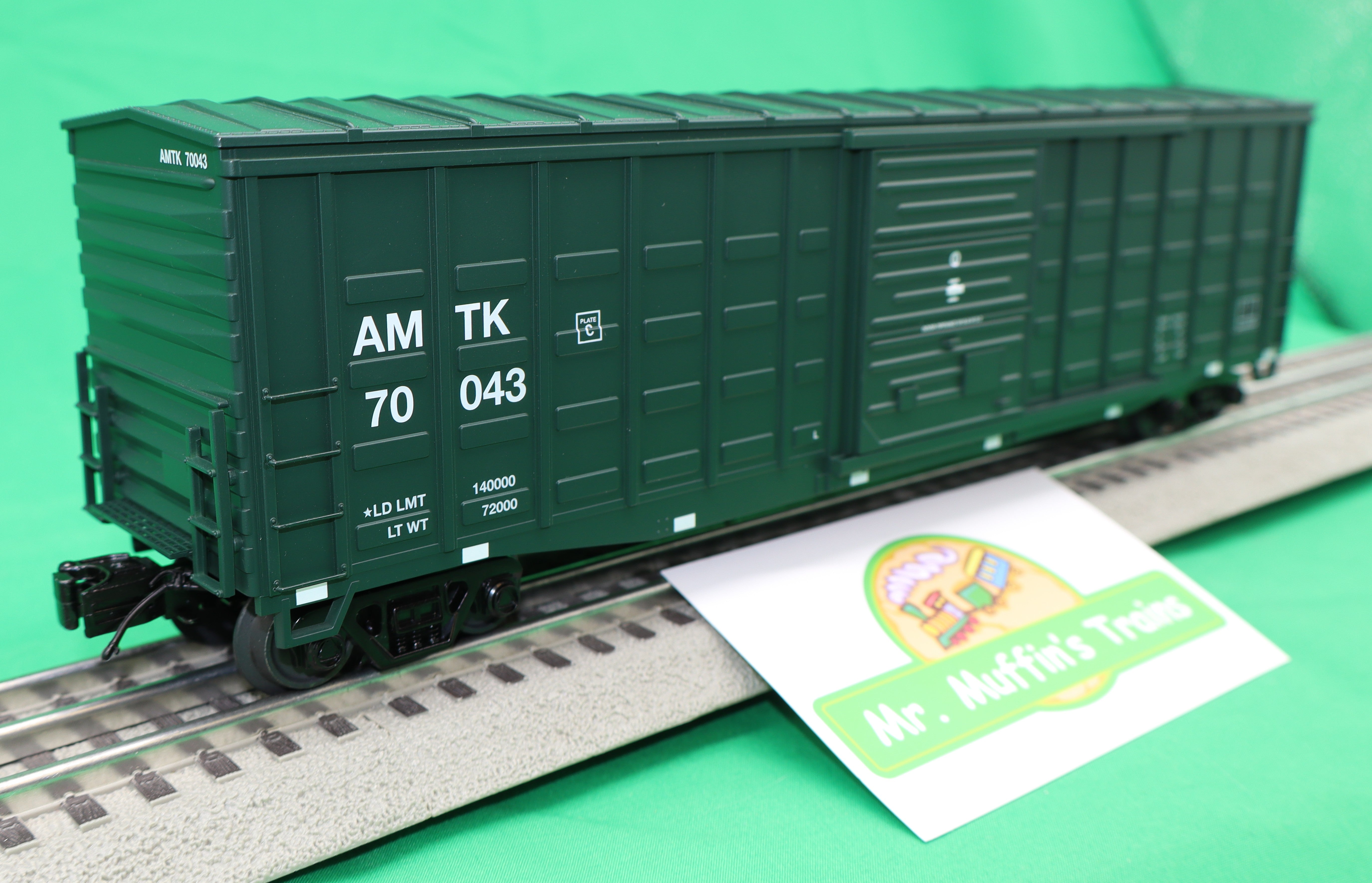 MTH 20-99482 - Premier - 50’ Waffle Box Car "Amtrak"