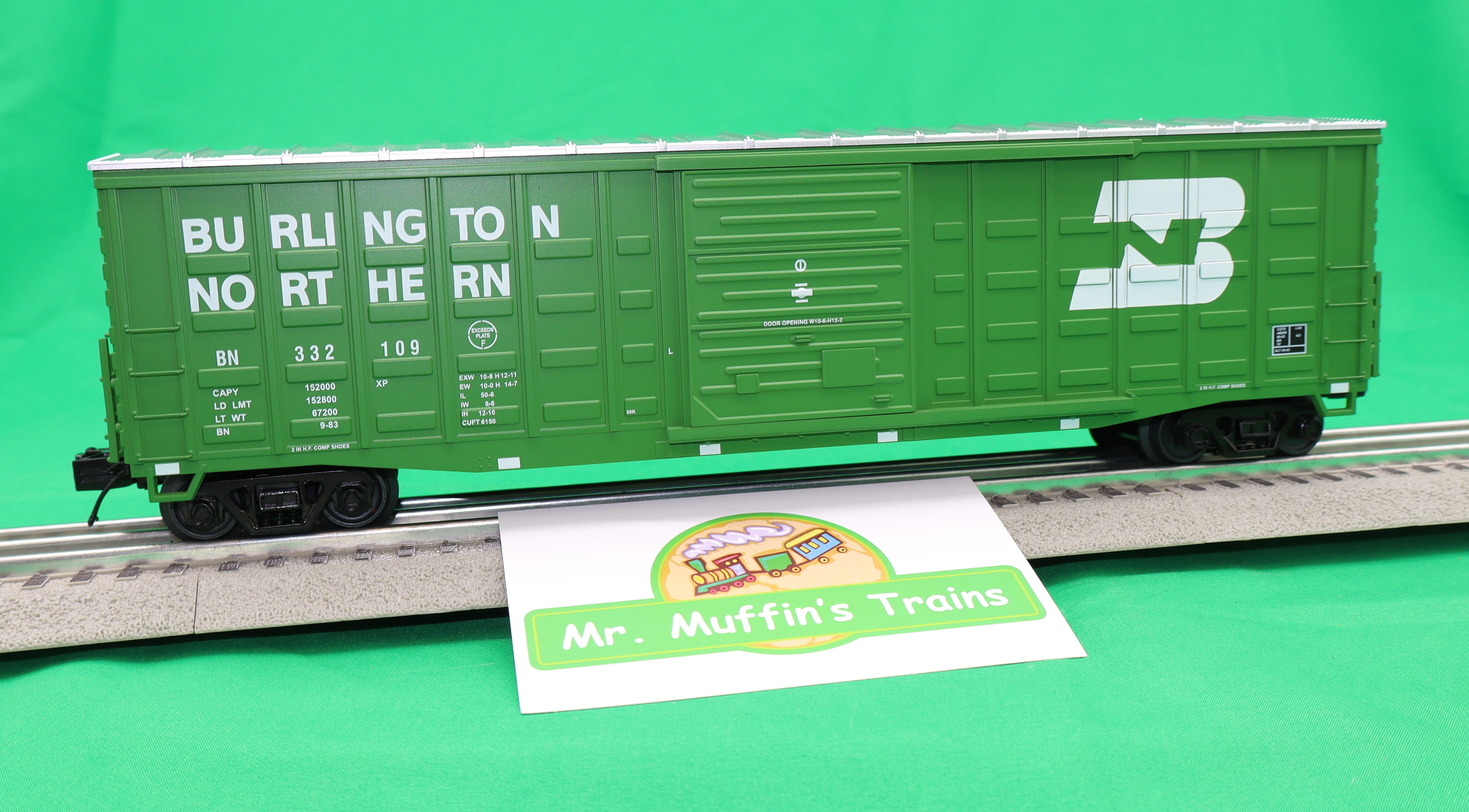 MTH 20-99480 - Premier - 50’ Waffle Box Car "Burlington Northern"