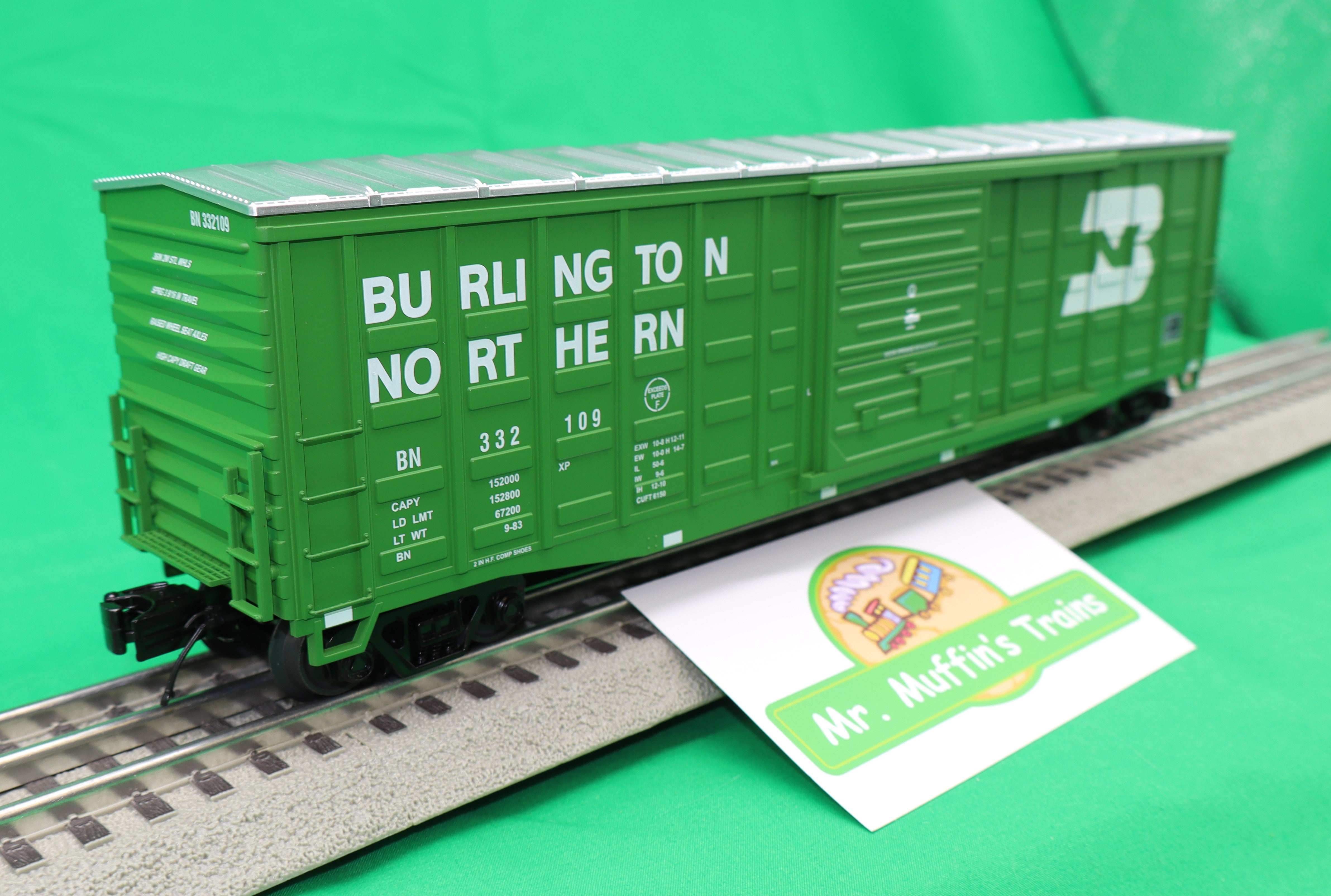 MTH 20-99480 - Premier - 50’ Waffle Box Car "Burlington Northern"