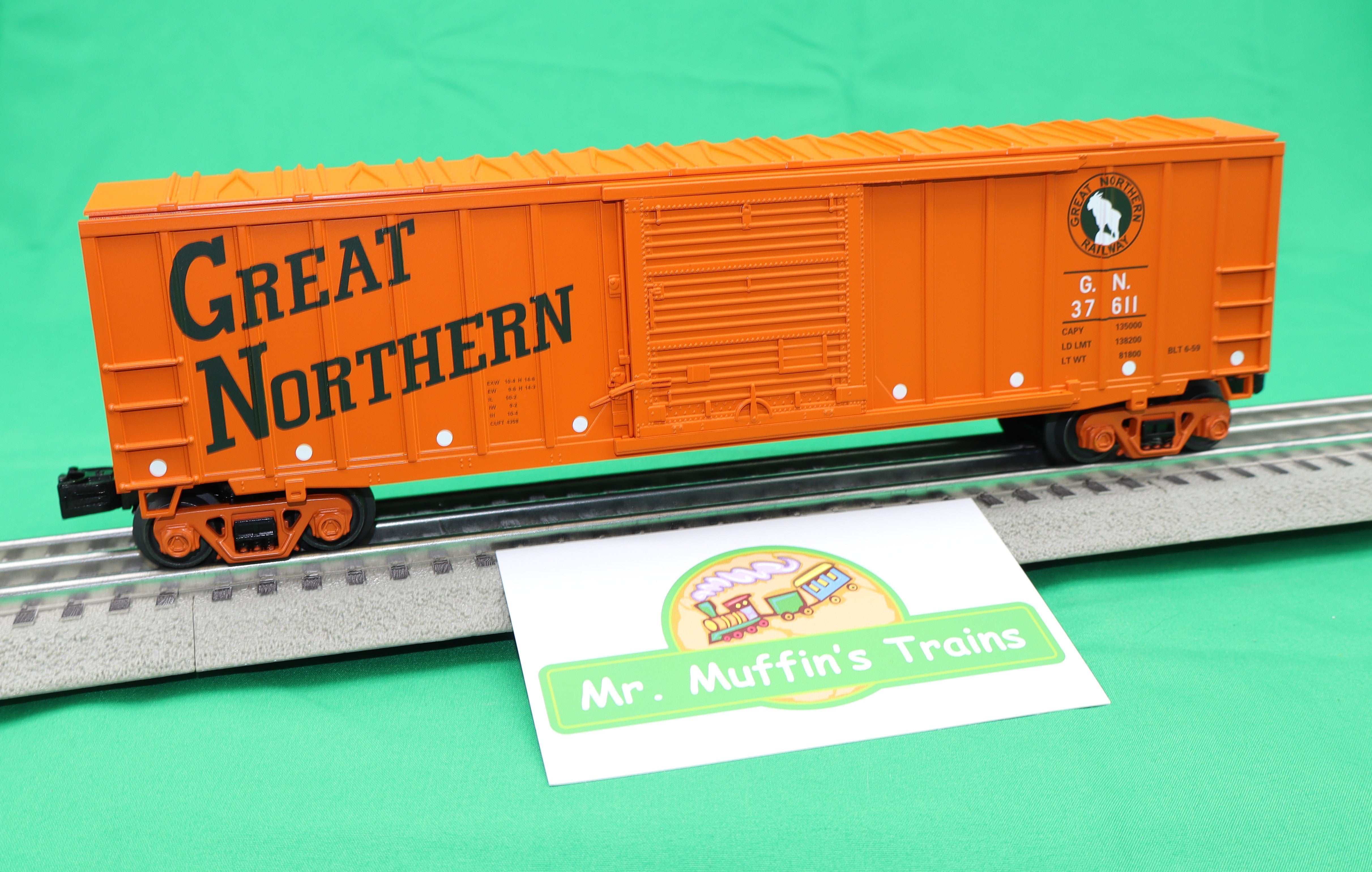 MTH 30-71295 - RailKing - 50’ Modern Box Car "Great Northern" #37611