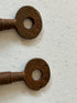Baltimore & Ohio Railroad Cast Iron Railroad Keys-Set of 2-Second hand-M6923