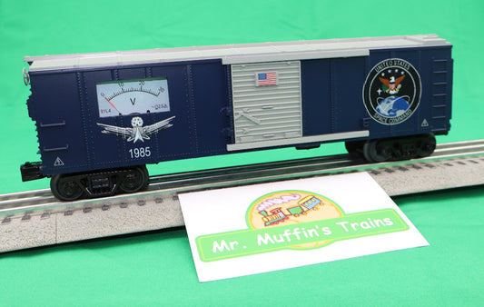 MTH 30-71267 - RailKing - Box Car "U.S. Space Command" #1985 w/ Power Meter