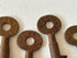 New York, Susquehanna, & Western Railroad Cast Iron Railroad Keys-Set of 4-Second hand-M6926