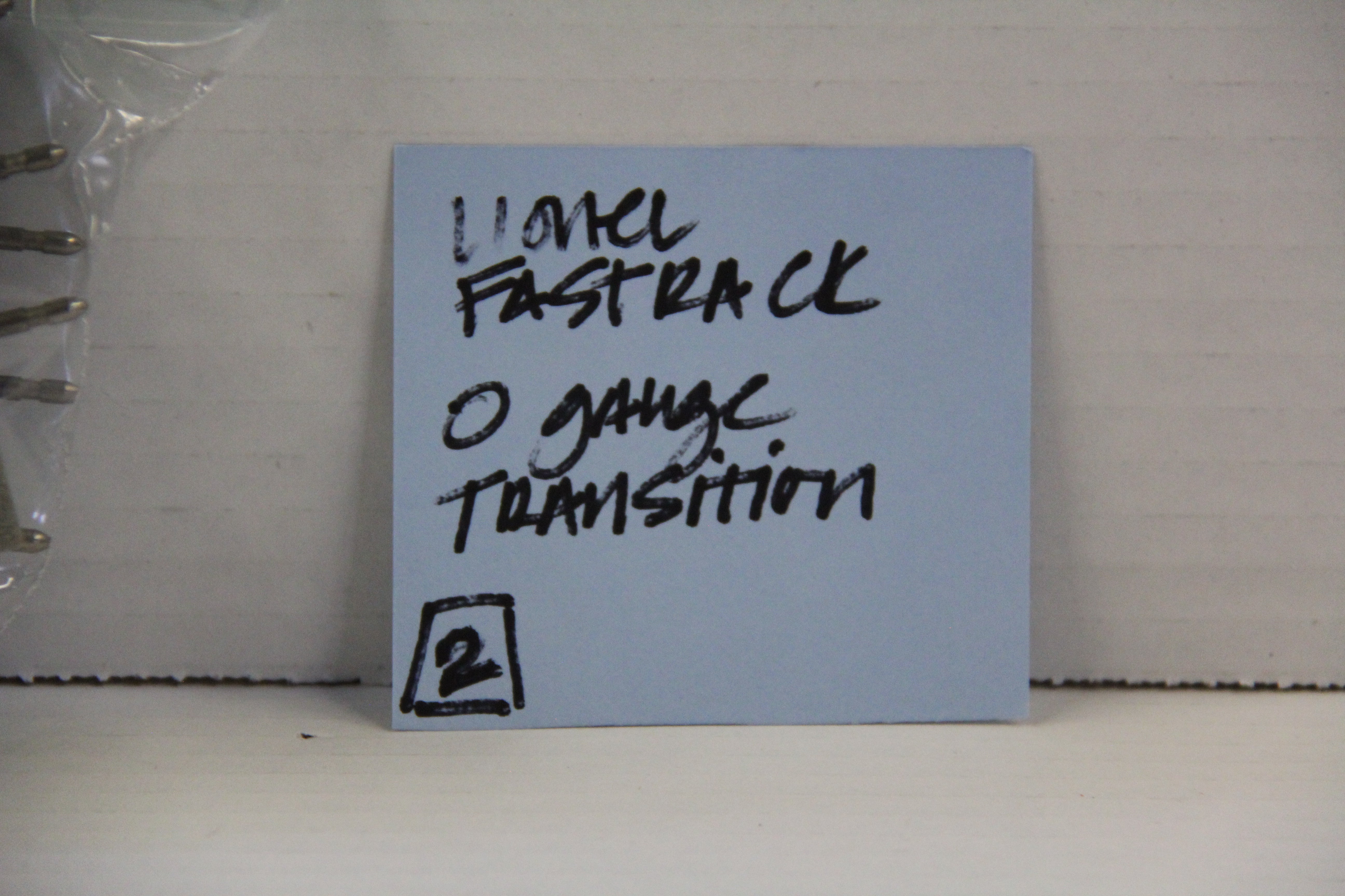 Lionel FasTrack O Gauge Transition Set of 2-Second hand-M6834