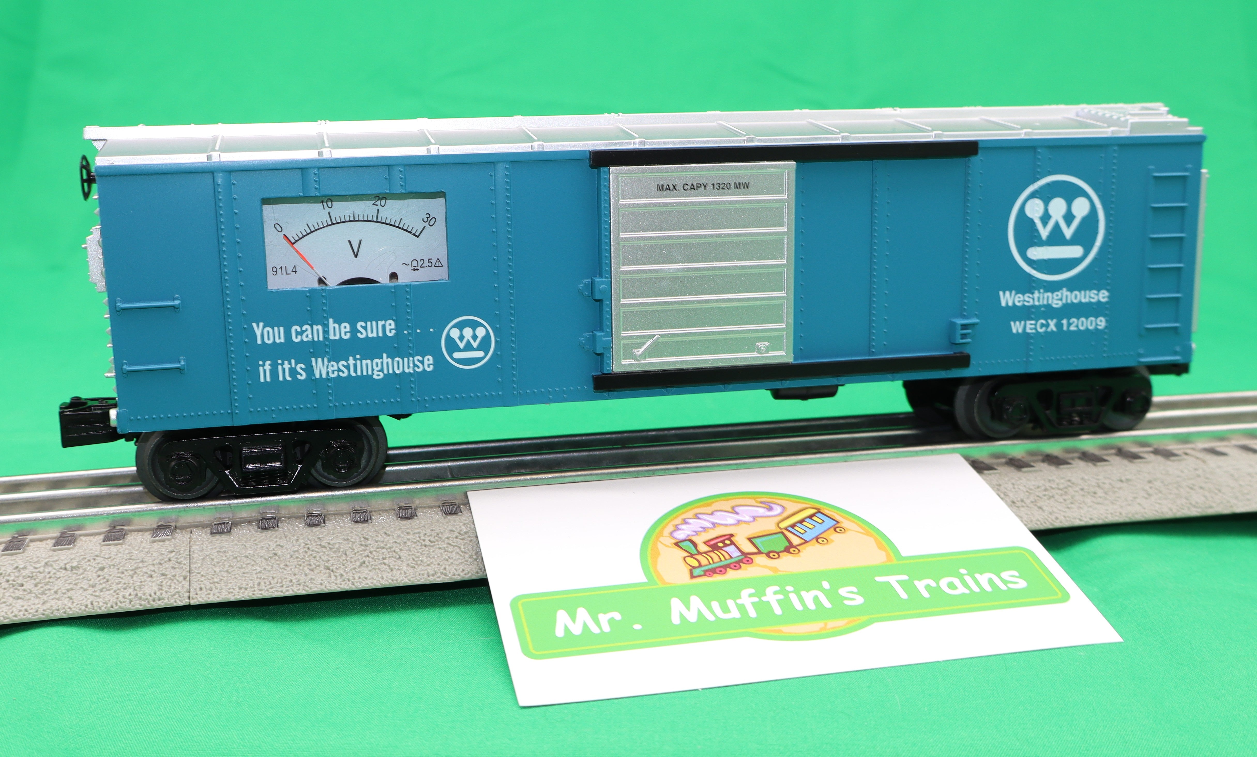 MTH 30-71270 - RailKing - Box Car "Westinghouse" #12009 w/ Power Meter