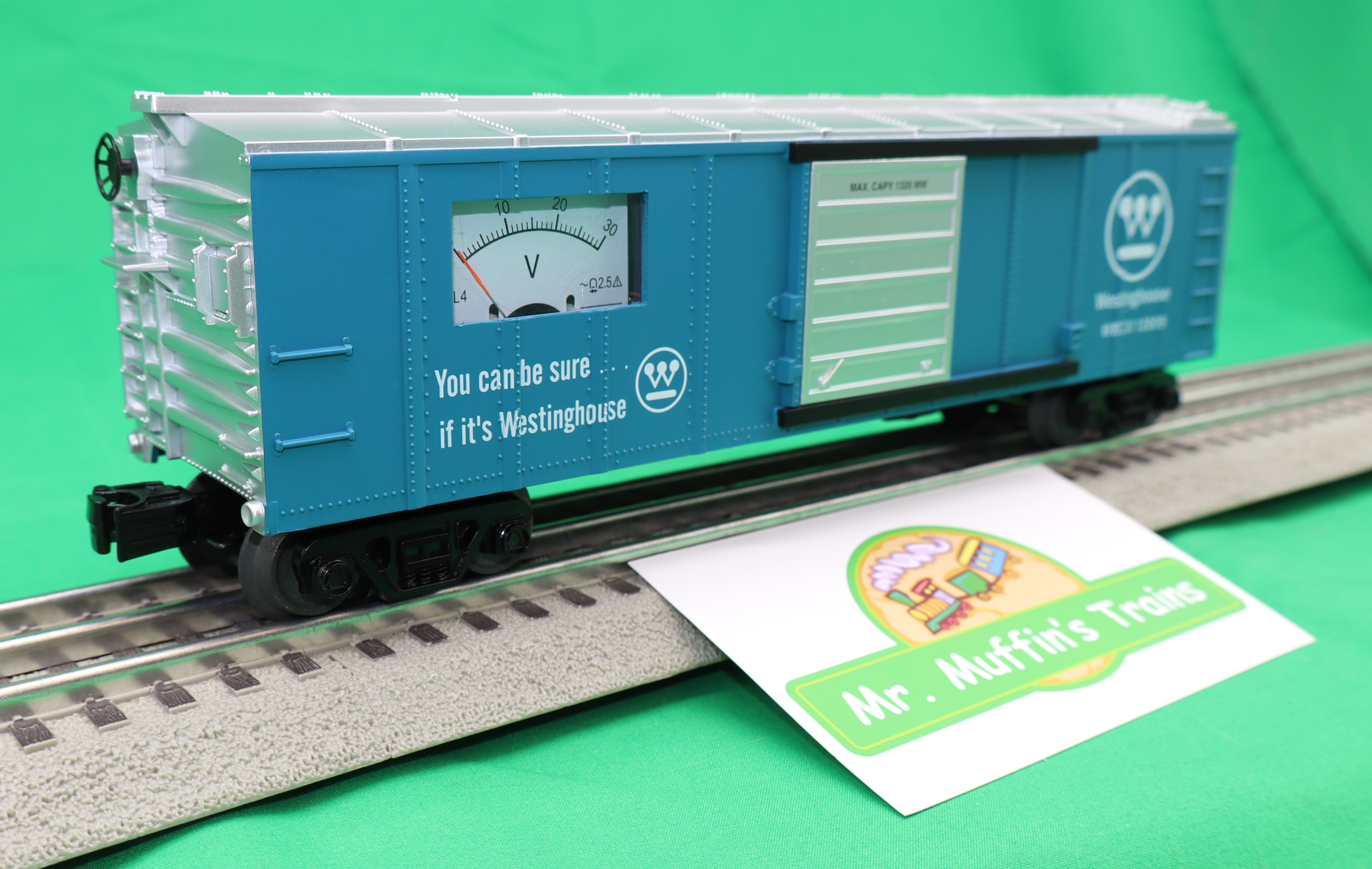 MTH 30-71270 - RailKing - Box Car "Westinghouse" #12009 w/ Power Meter