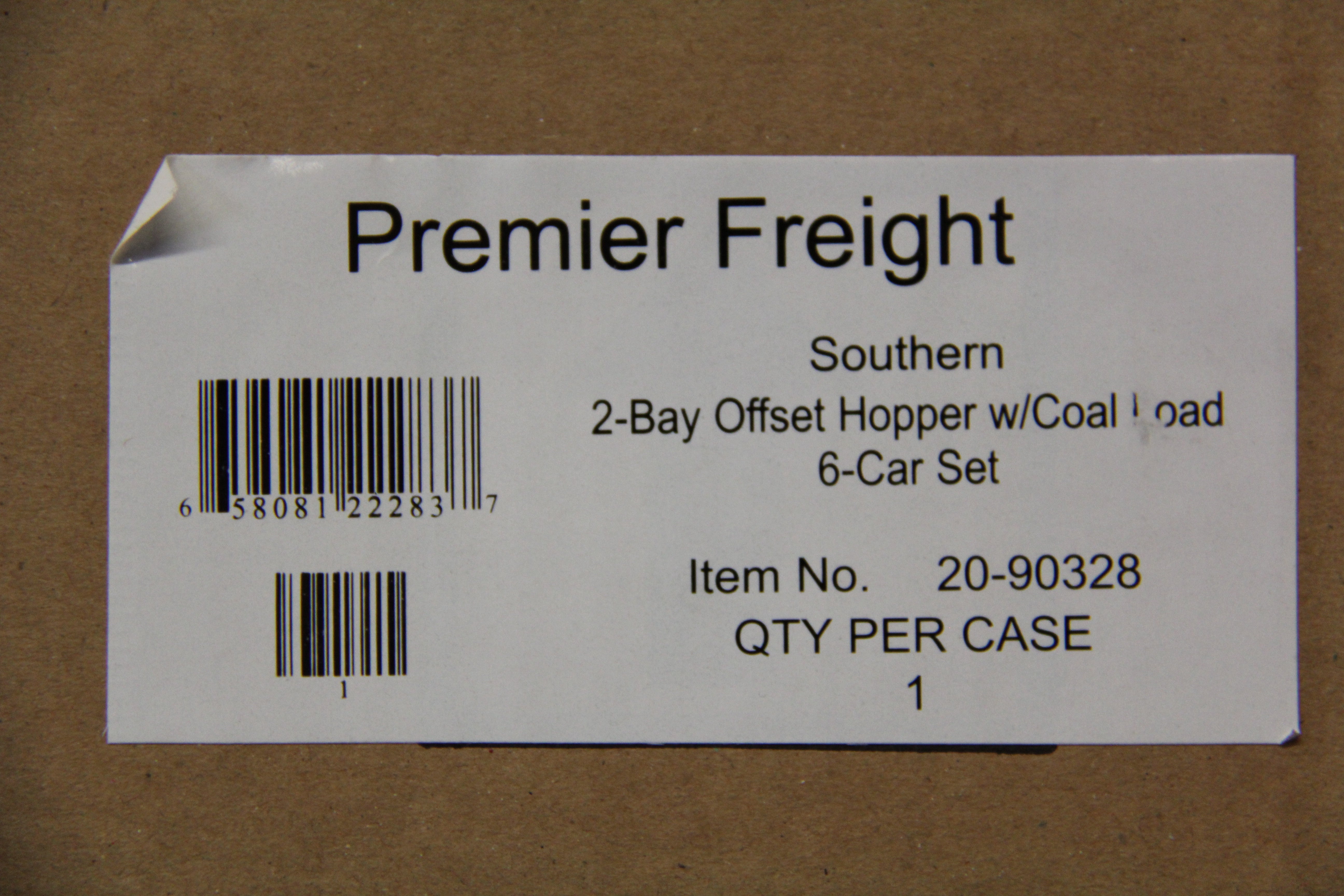 MTH 20-90328 Southern 2-Bay Offset Hopper w/ Coal Load 6 Car Set-Second hand-M5247