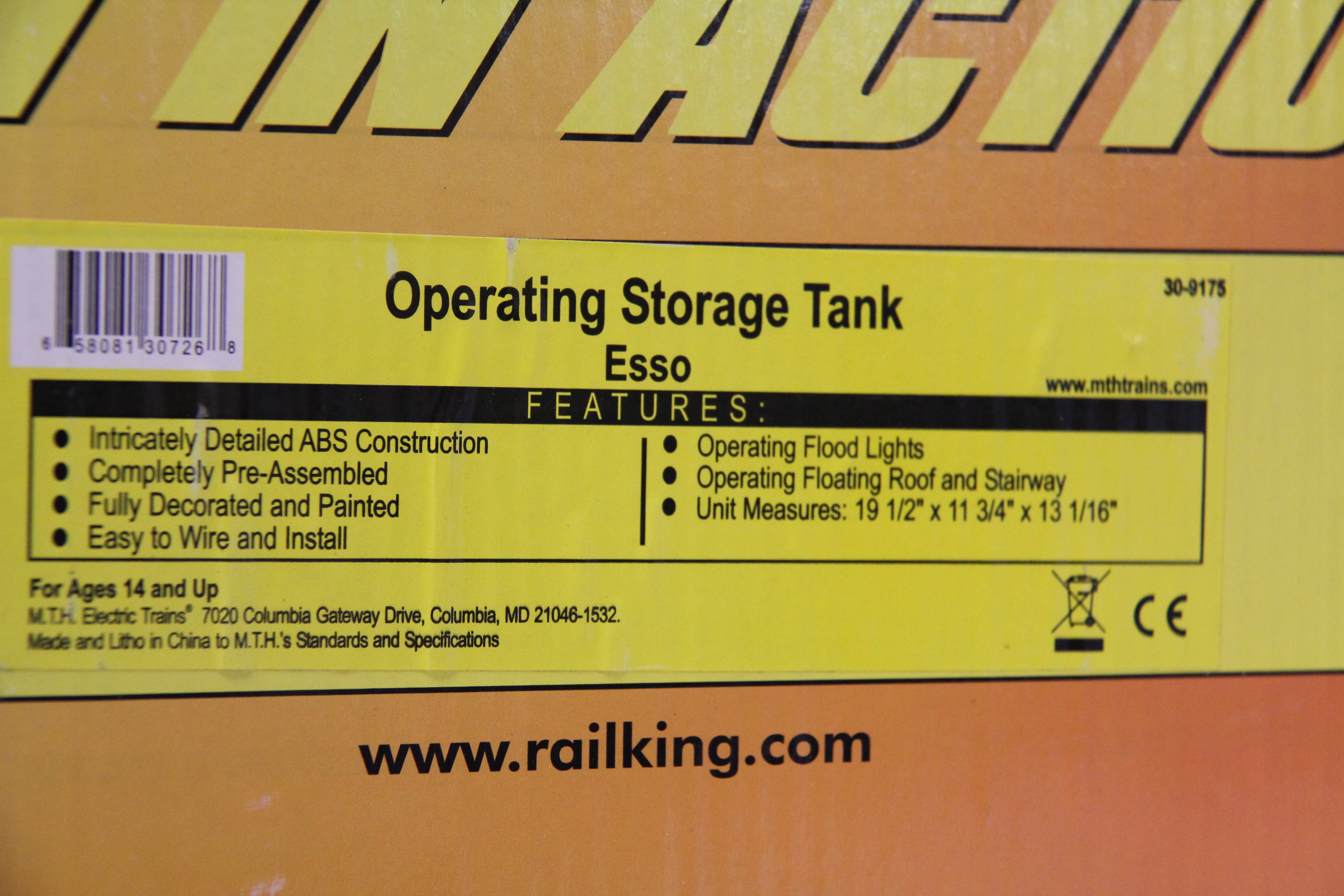 Rail King 30-9175 Operating Storage Tank-Second hand-M5248