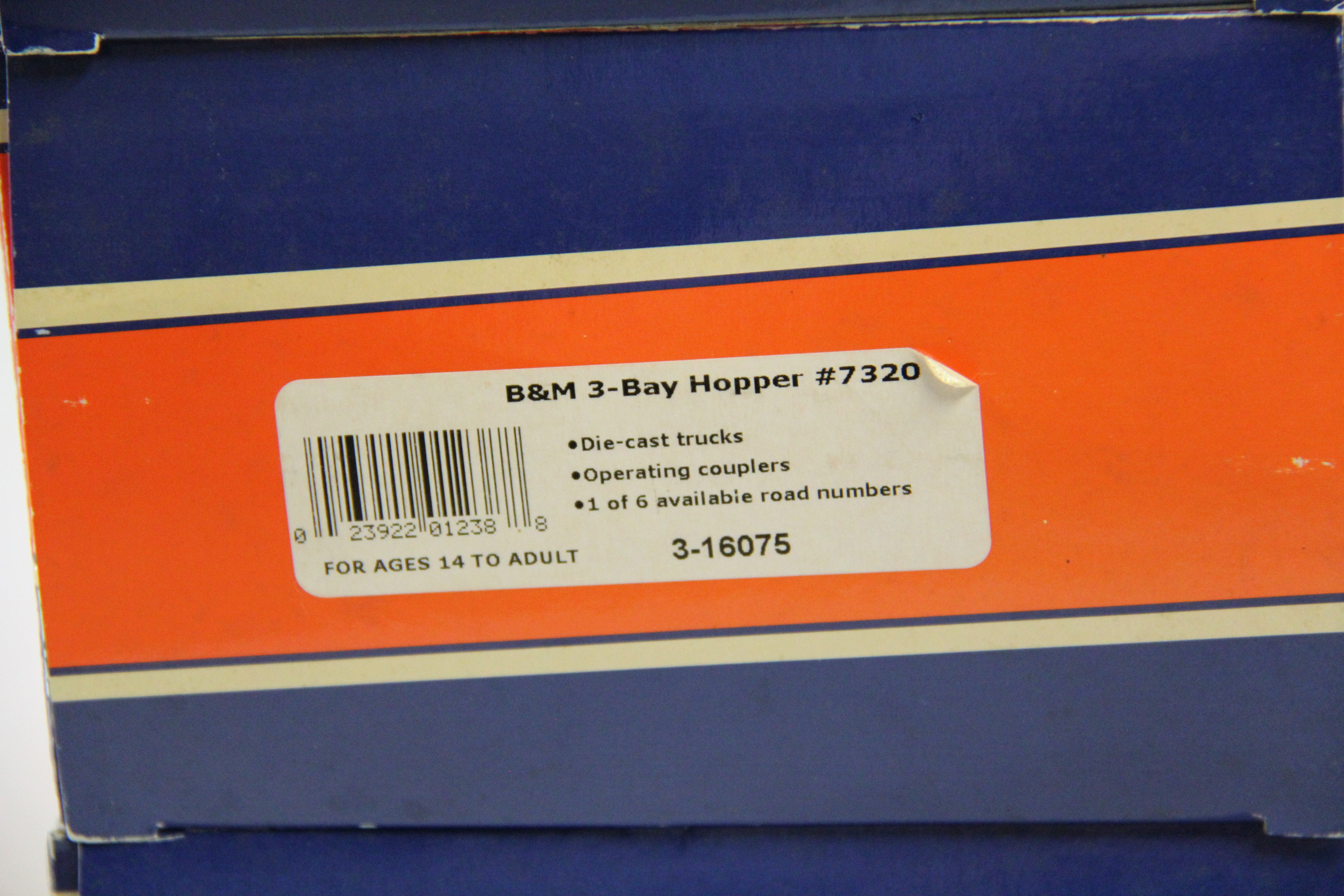 Lionel LionScale 3-16071, 72, 73, 74, 75, 76 Boston &Maine Offset 3-Bay Hopper- 6 Set -Second hand-M6836