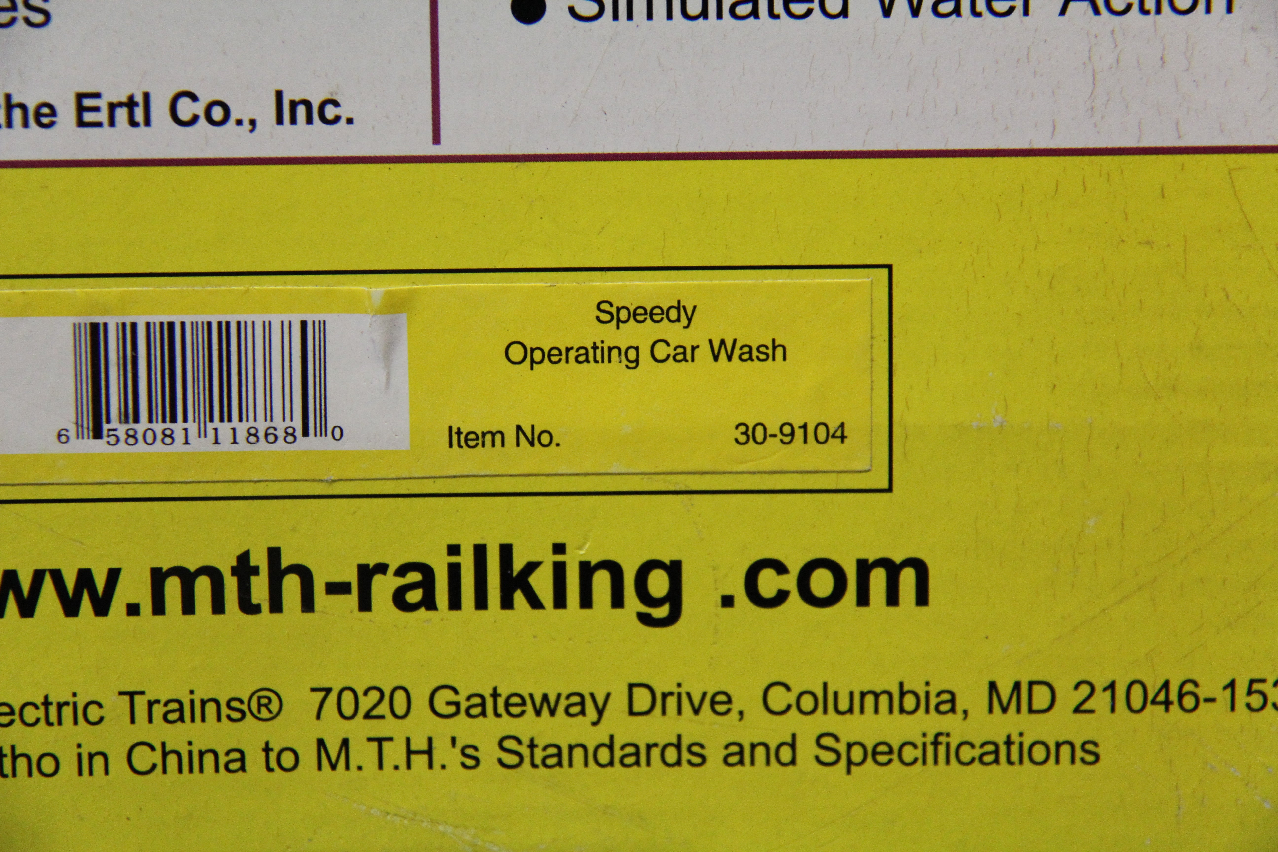 Rail King 30-9104 Speedy Operating Car Wash-Second hand-M5254