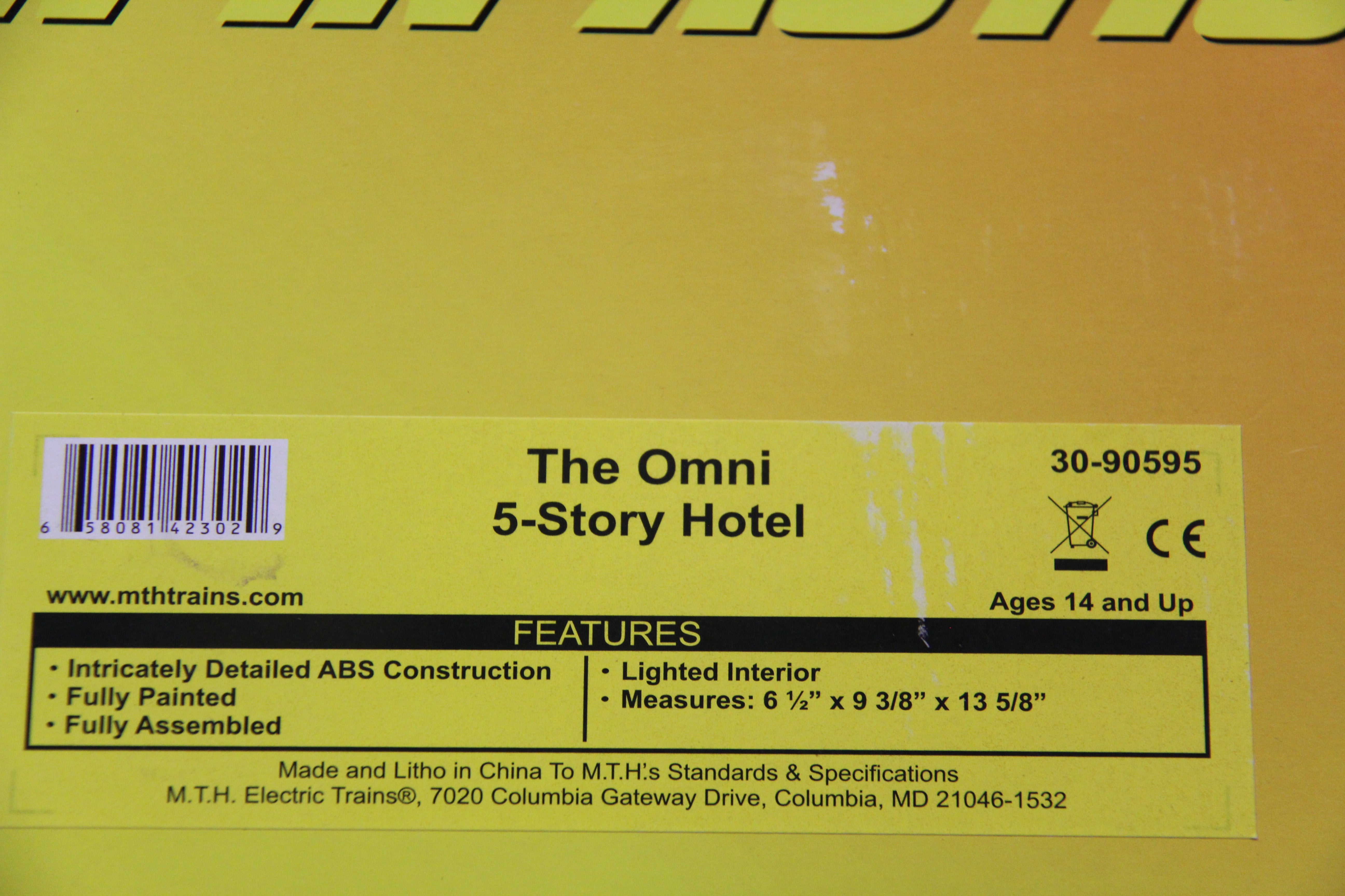 Rail King 30-90595 The Omni 5 Story Hotel -Second hand-M5261