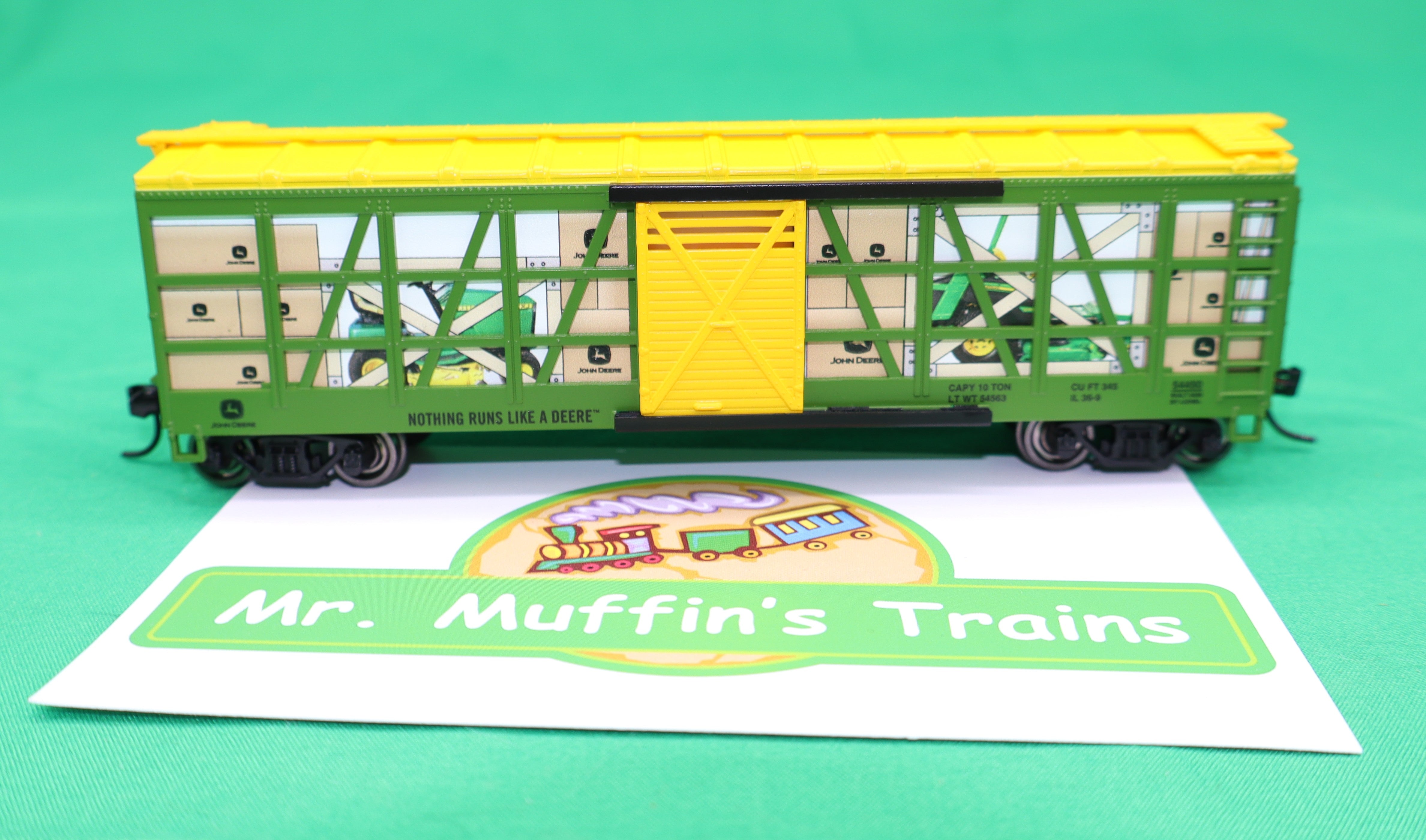 Lionel HO 2554450 -John Deere - Mower Transport Stock Car "John Deere"