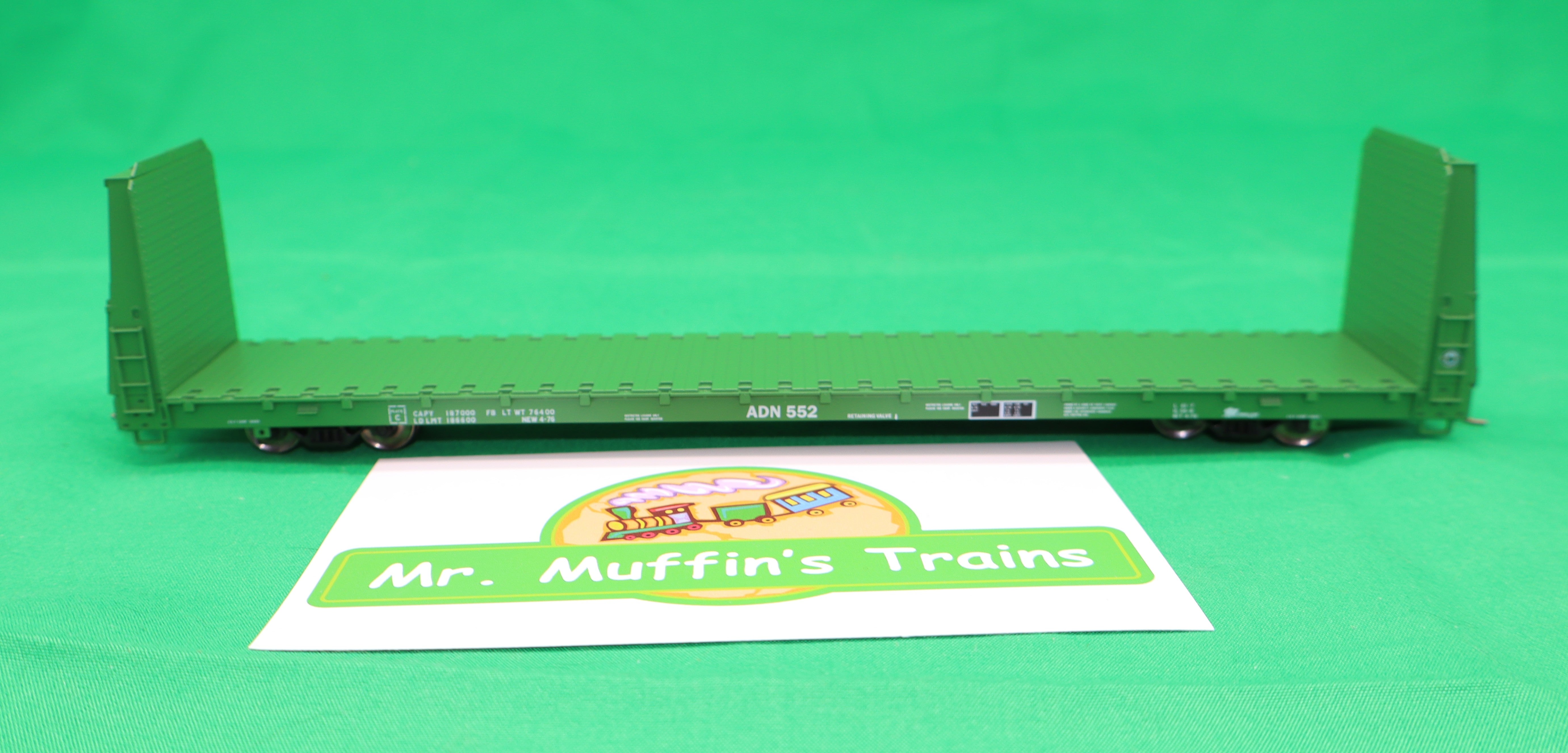 Atlas HO 20007947 - Trainman - Bulkhead Flat Car "Ashley Drew & Northern" #552