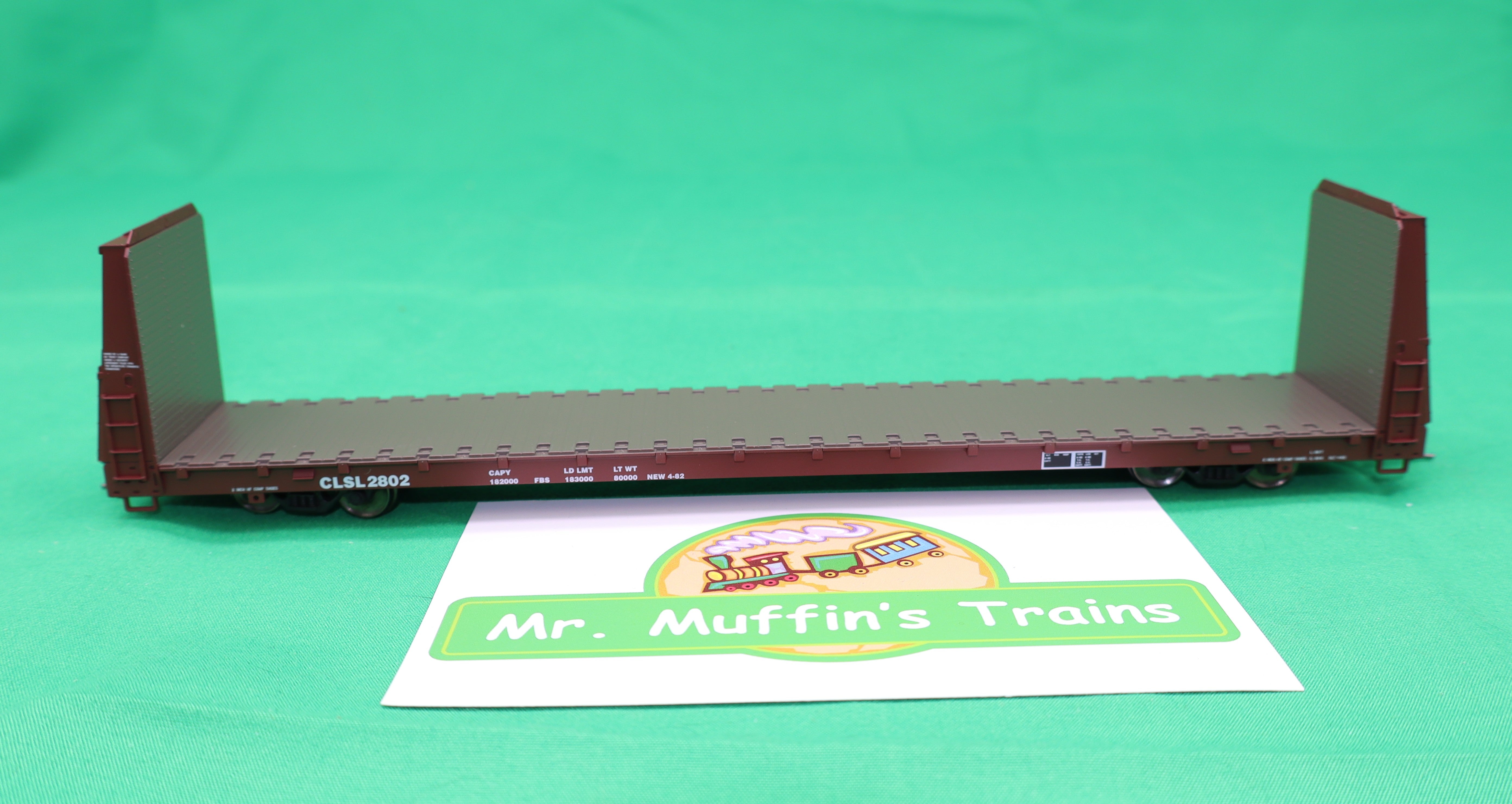 Atlas HO 20007950 - Trainman - Bulkhead Flat Car "Columbia & Silver Creek Railroad" #2802