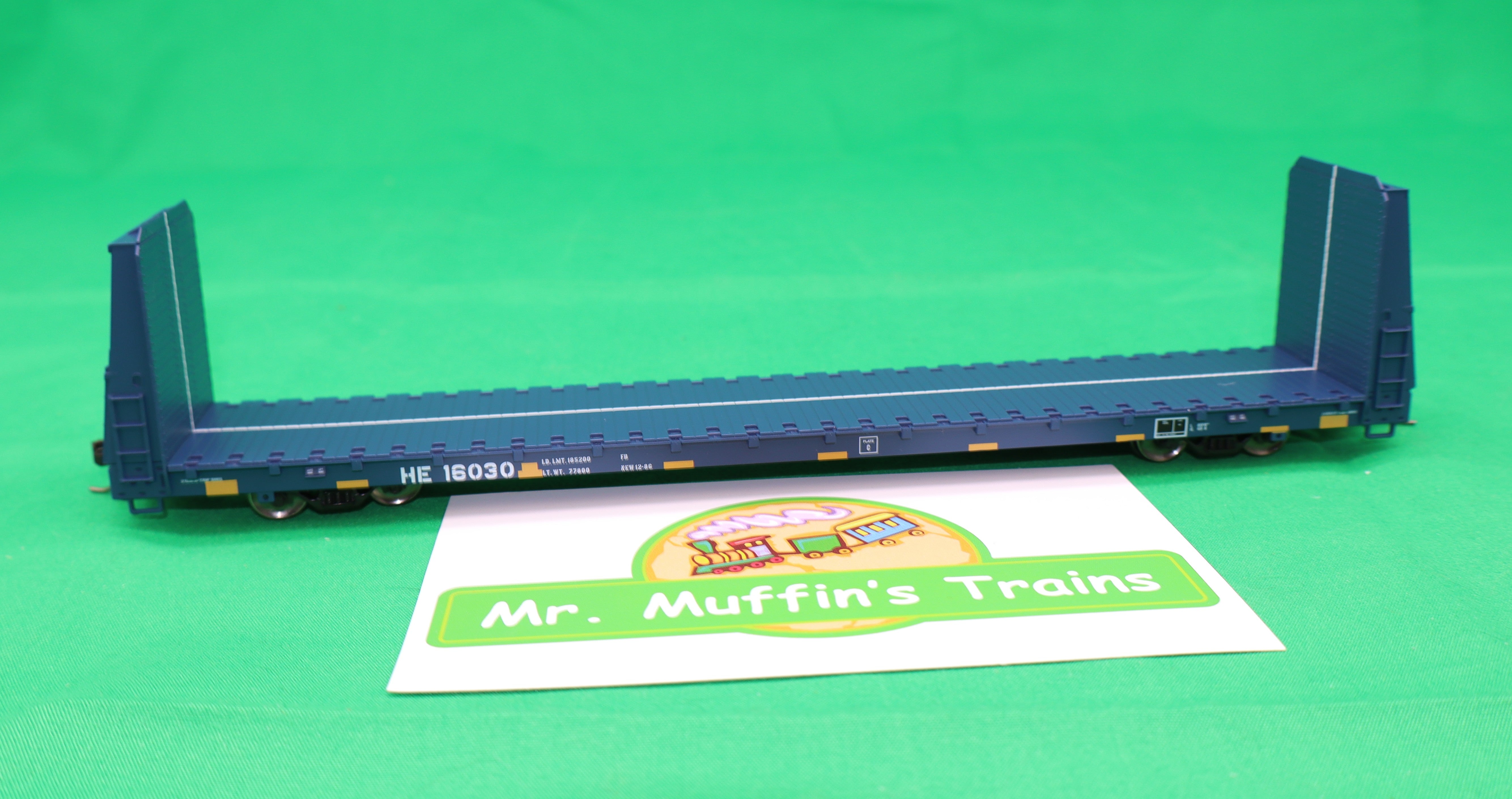 Atlas HO 20007956 - Trainman - Bulkhead Flat Car "Hollis & Eastern" #16030