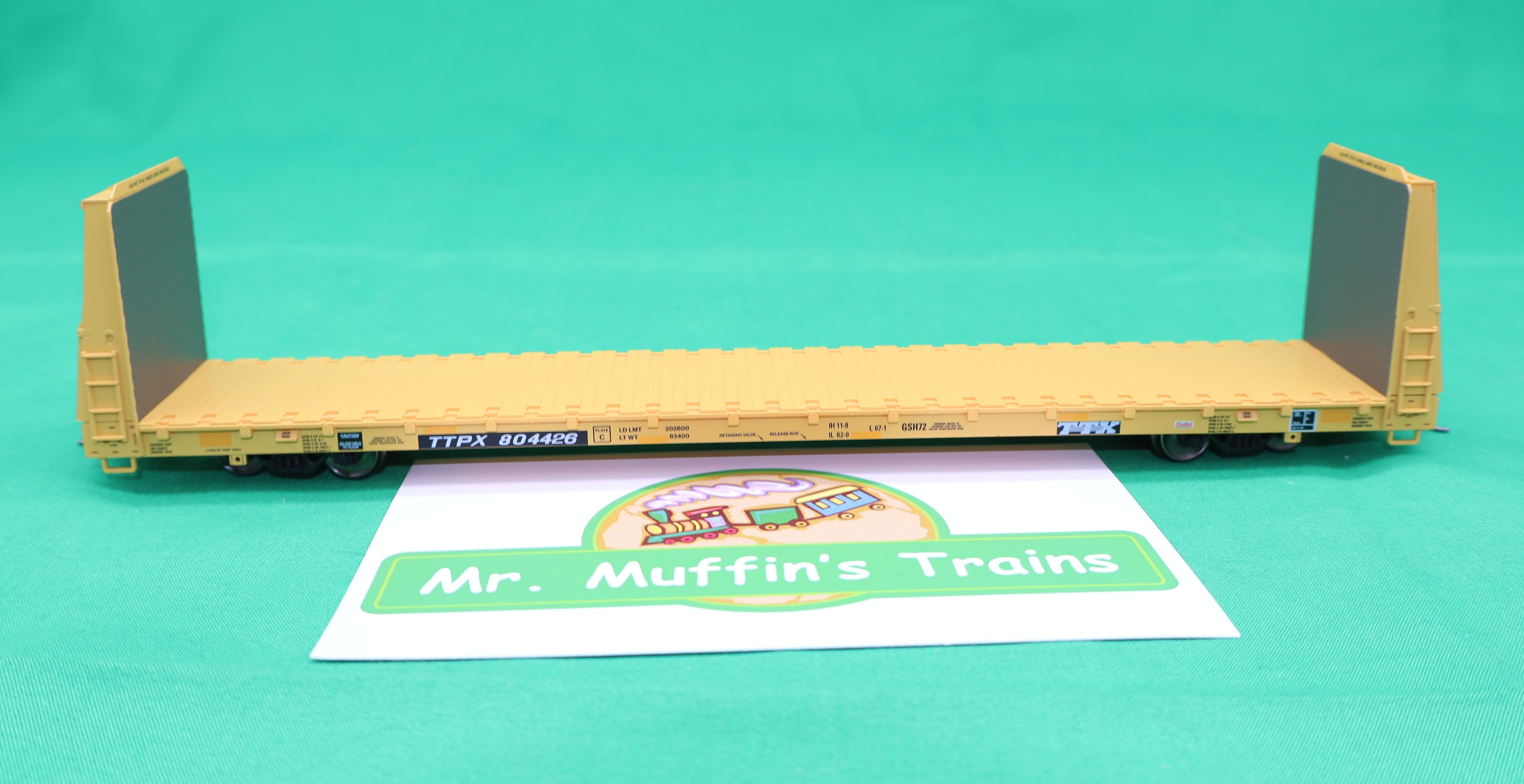 Atlas HO 20007962 - Trainman - Bulkhead Flat Car "TTX Forward Thinking" #804426