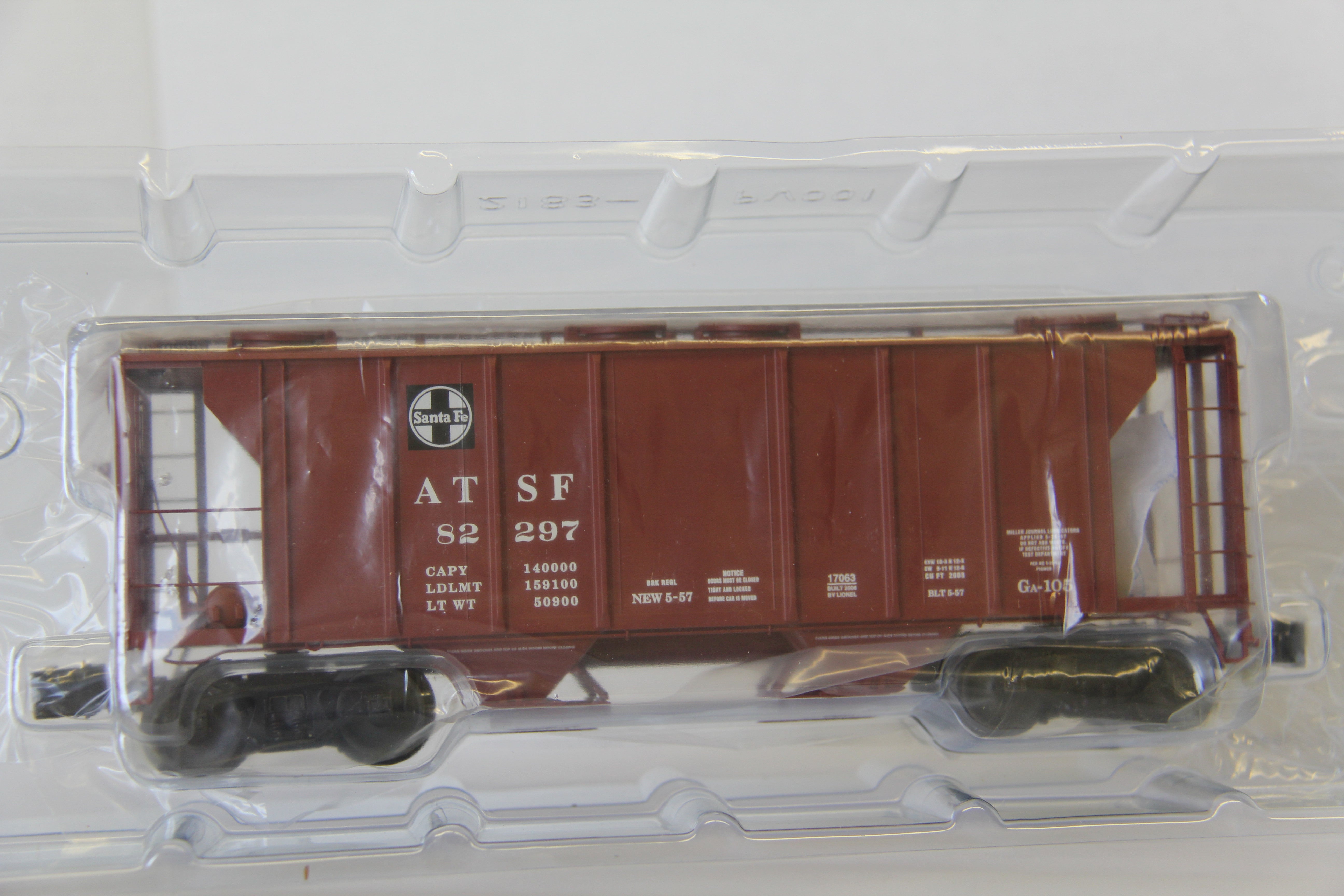 Lionel 6-17063 Santa Fe PS-2- 2 Bay Covered Hopper-Second hand-M6841