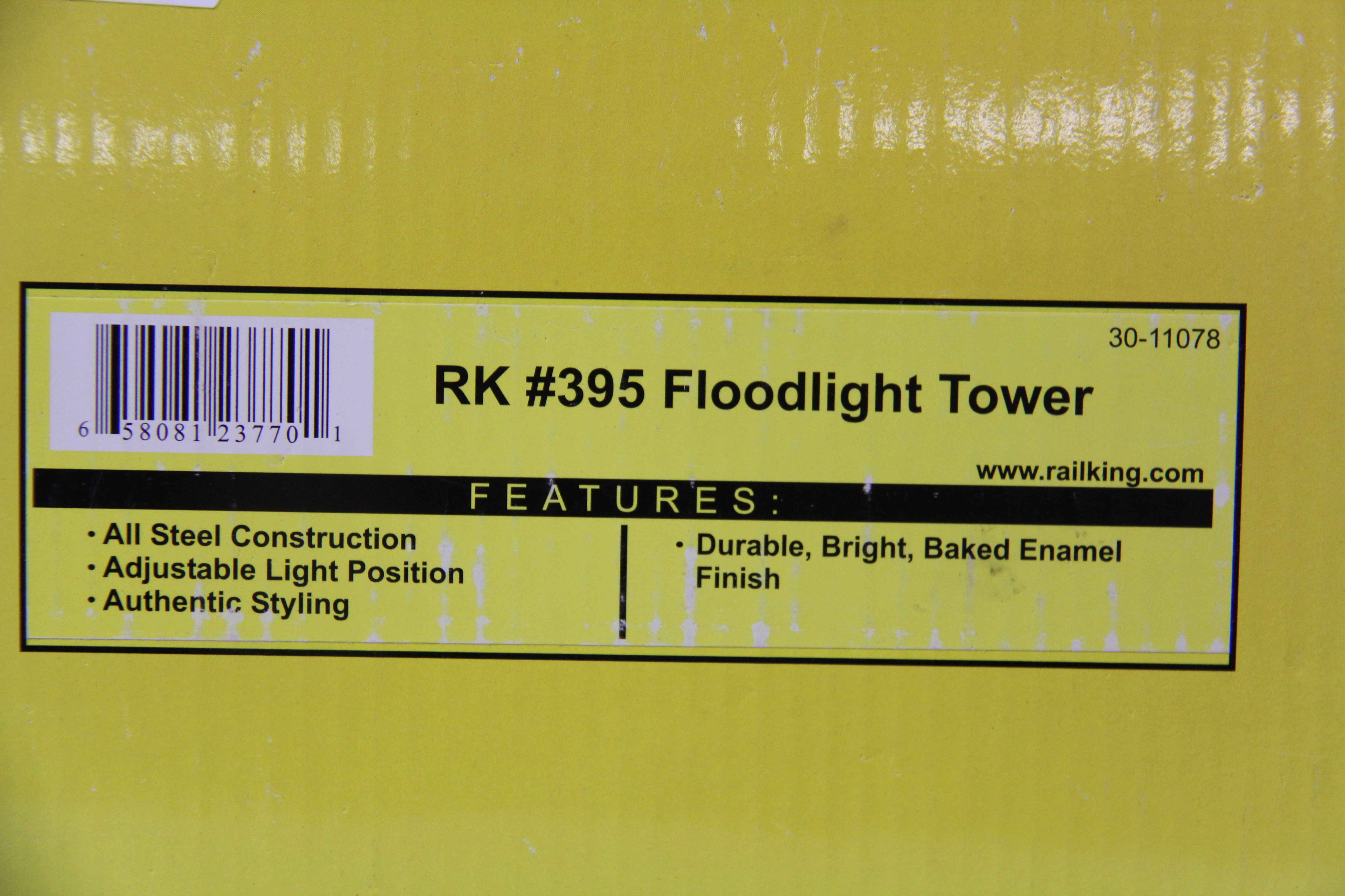 Rail King 30-11078 RK #395 Floodlight Tower-Second hand-M5277