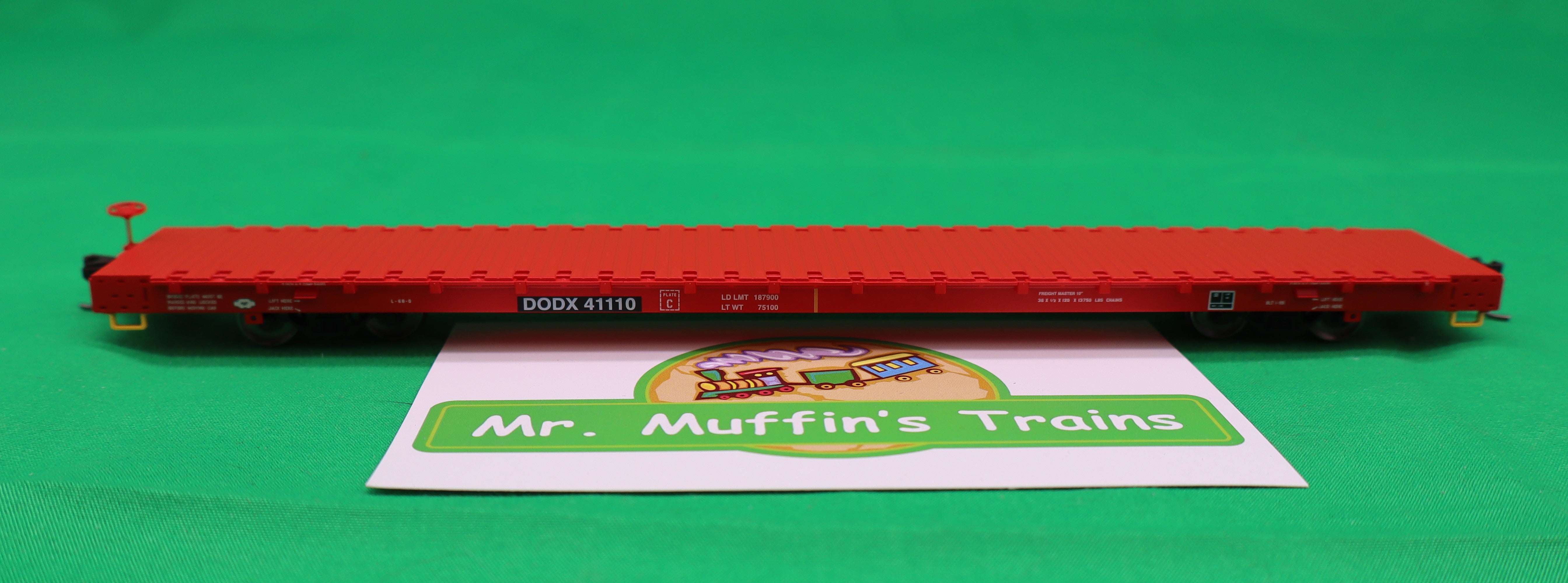 Atlas HO 20007977 - Trainman - 68' Flat Car "Department of Defense " #41110