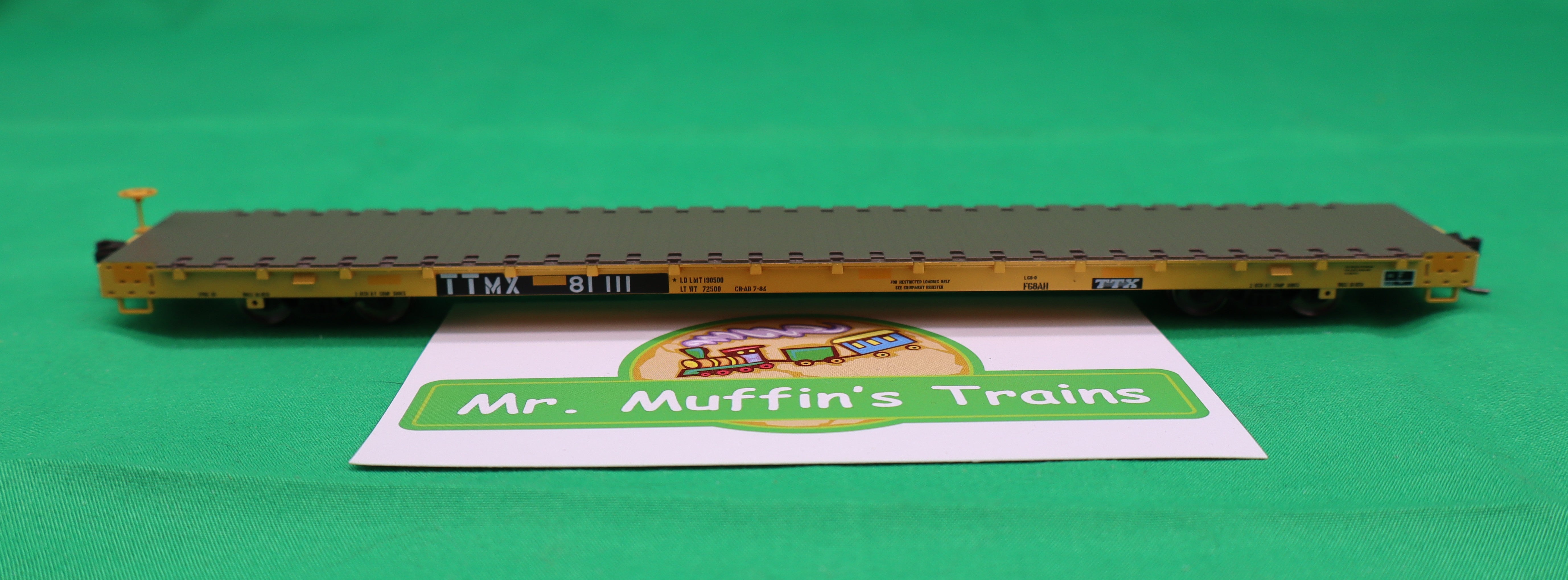 Atlas HO 20007974 - Trainman - 68' Flat Car "TTX " #81111