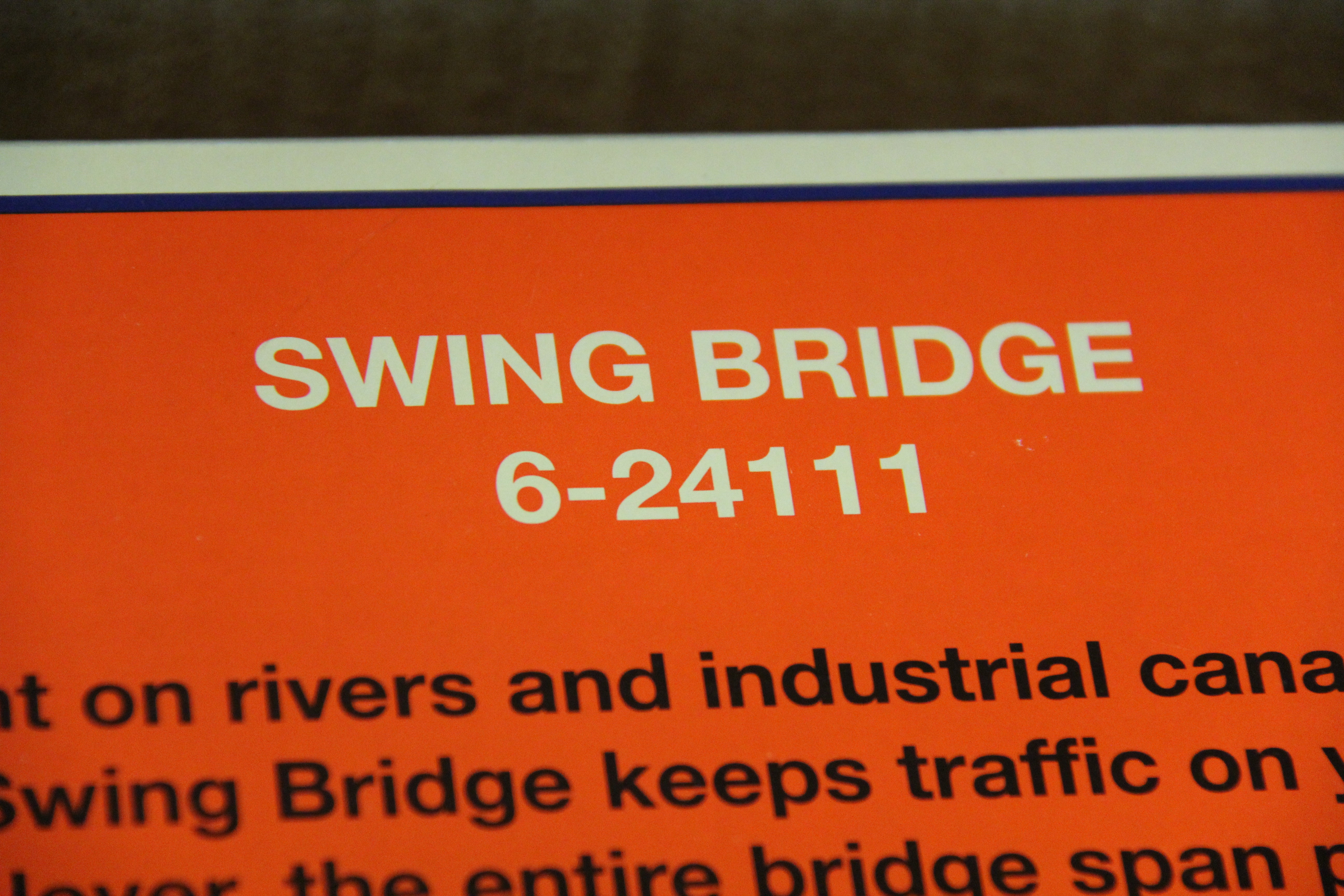 Lionel 6-24111 Swing Bridge-Second hand-M5279