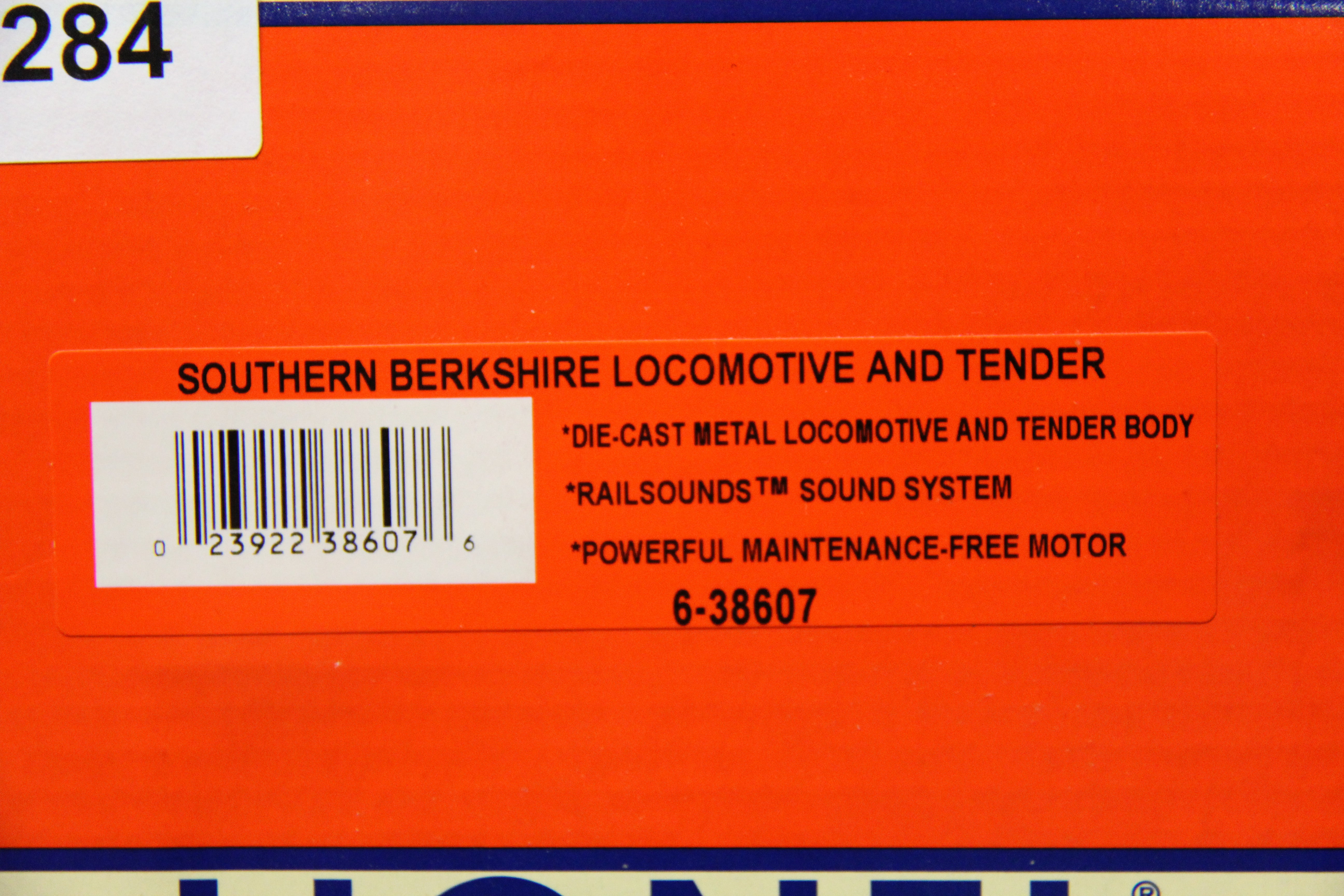 Lionel 6-38607 Southern Berkshire Locomotive & Tender-Second hand-M5284