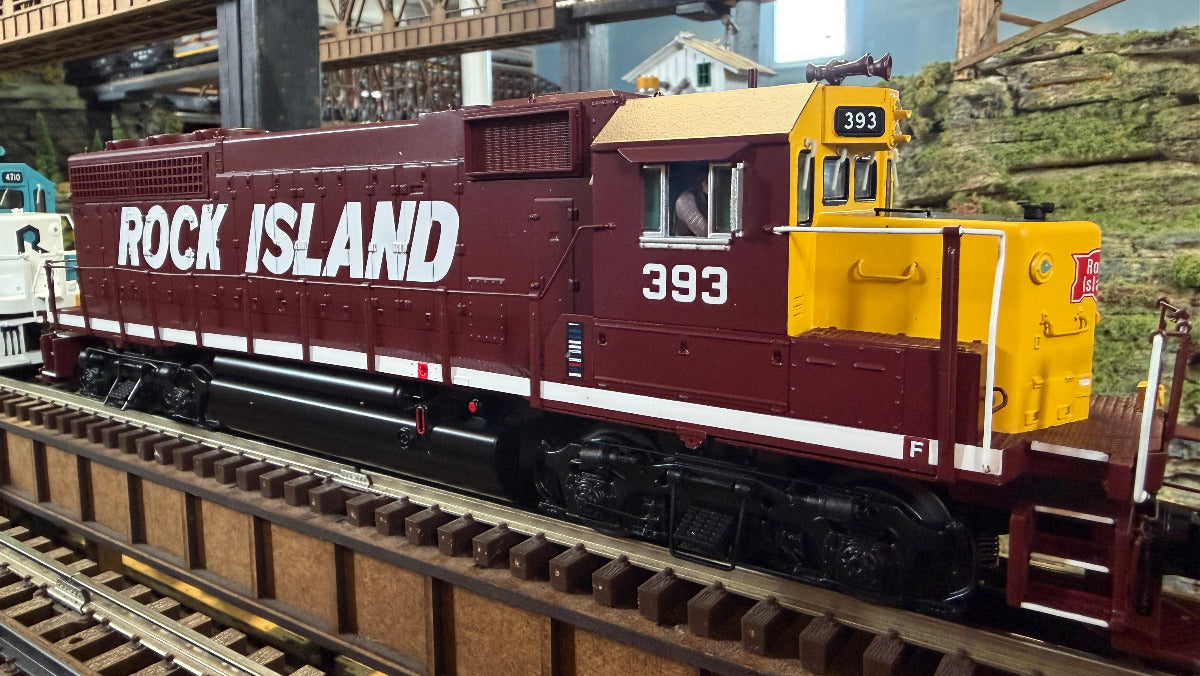 Atlas O 30138692S - Premier - GP40 Diesel Locomotive "Rock Island" #393 - Custom Run for MrMuffin'sTrains - Operates with MTH's DCS 3.0
