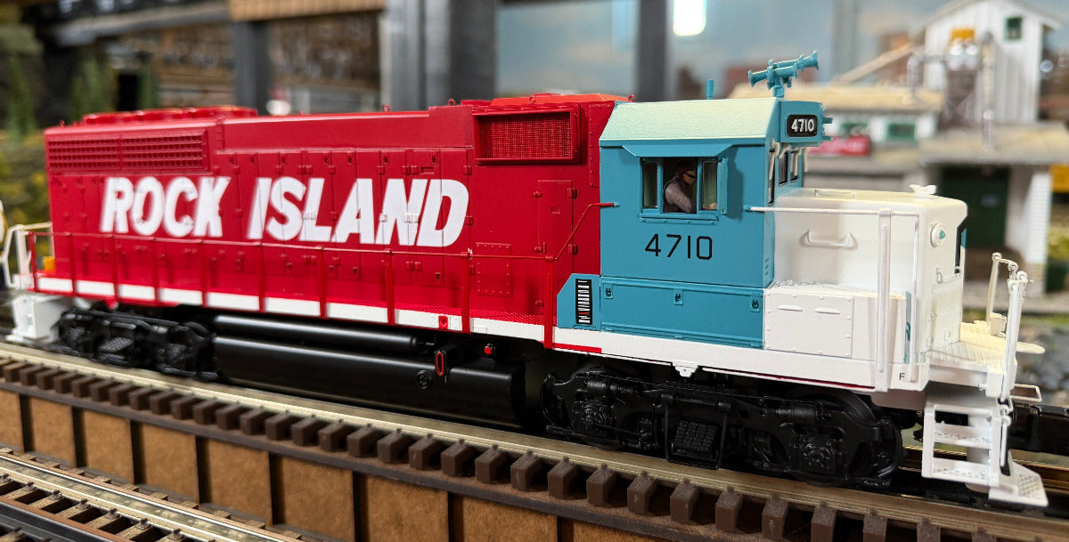 Atlas O 30138691S - Premier - GP40 Diesel Locomotive "Rock Island" #4710 - Custom Run for MrMuffin'sTrains - Operates with MTH's DCS 3.0