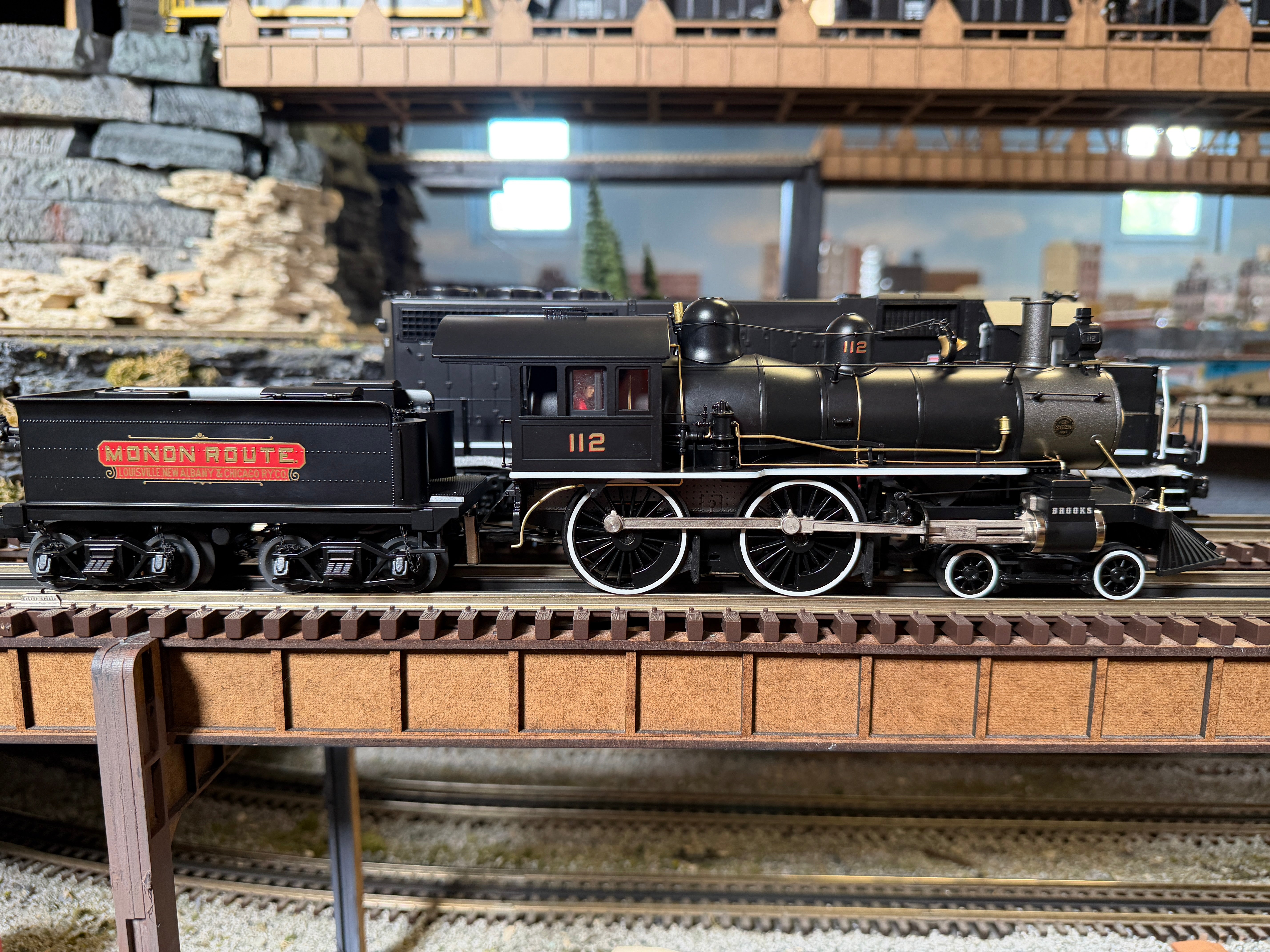 MTH 20-30112-1 - Premier - 4-4-0 American Steam Engine "Monon" #112 w/ PS3 - Custom Run for MrMuffin'sTrains