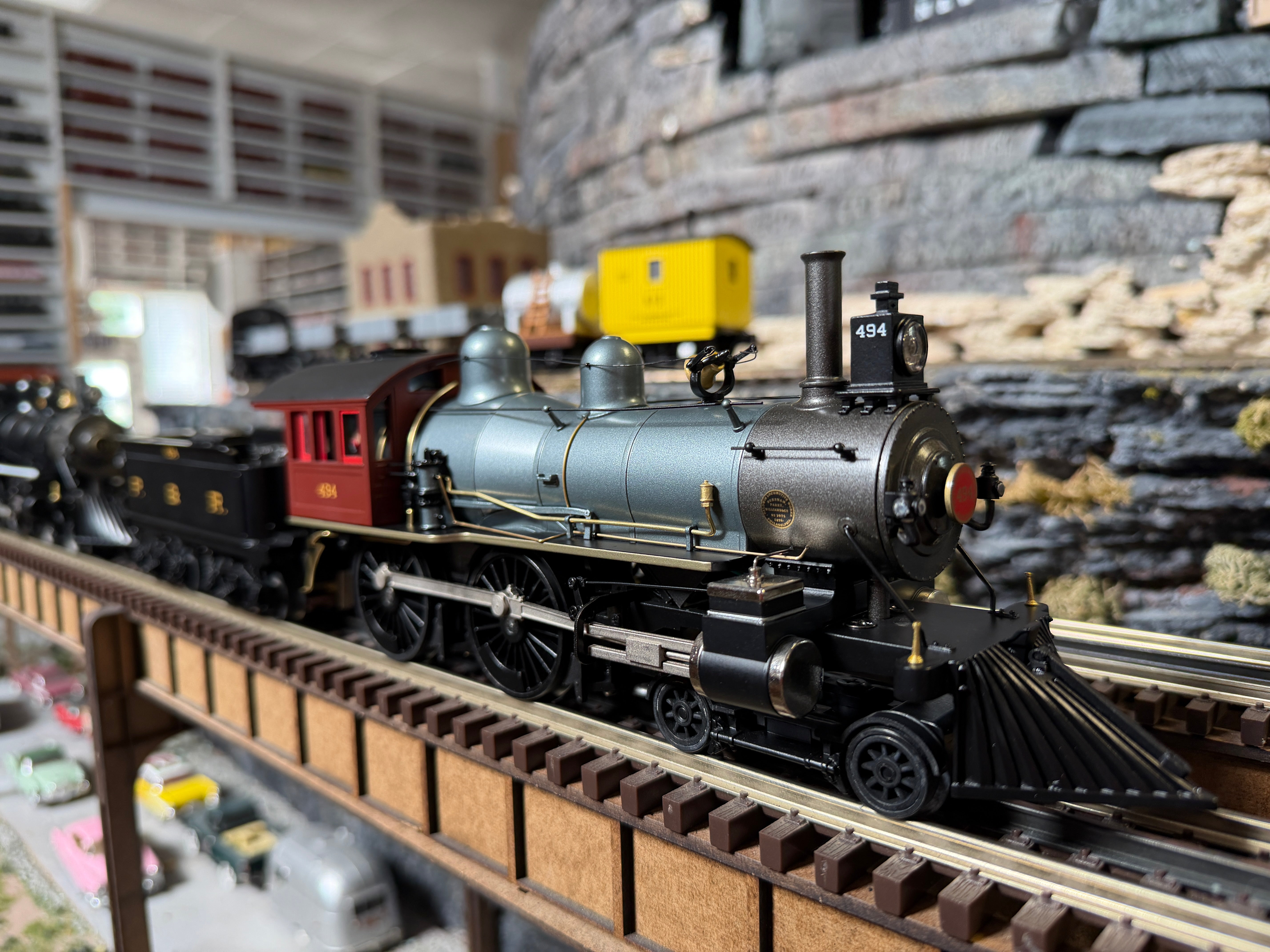 MTH 20-30111-1 - Premier - 4-4-0 American Steam Engine "Philadelphia & Reading" #494 w/ PS3 - Custom Run for MrMuffin'sTrains