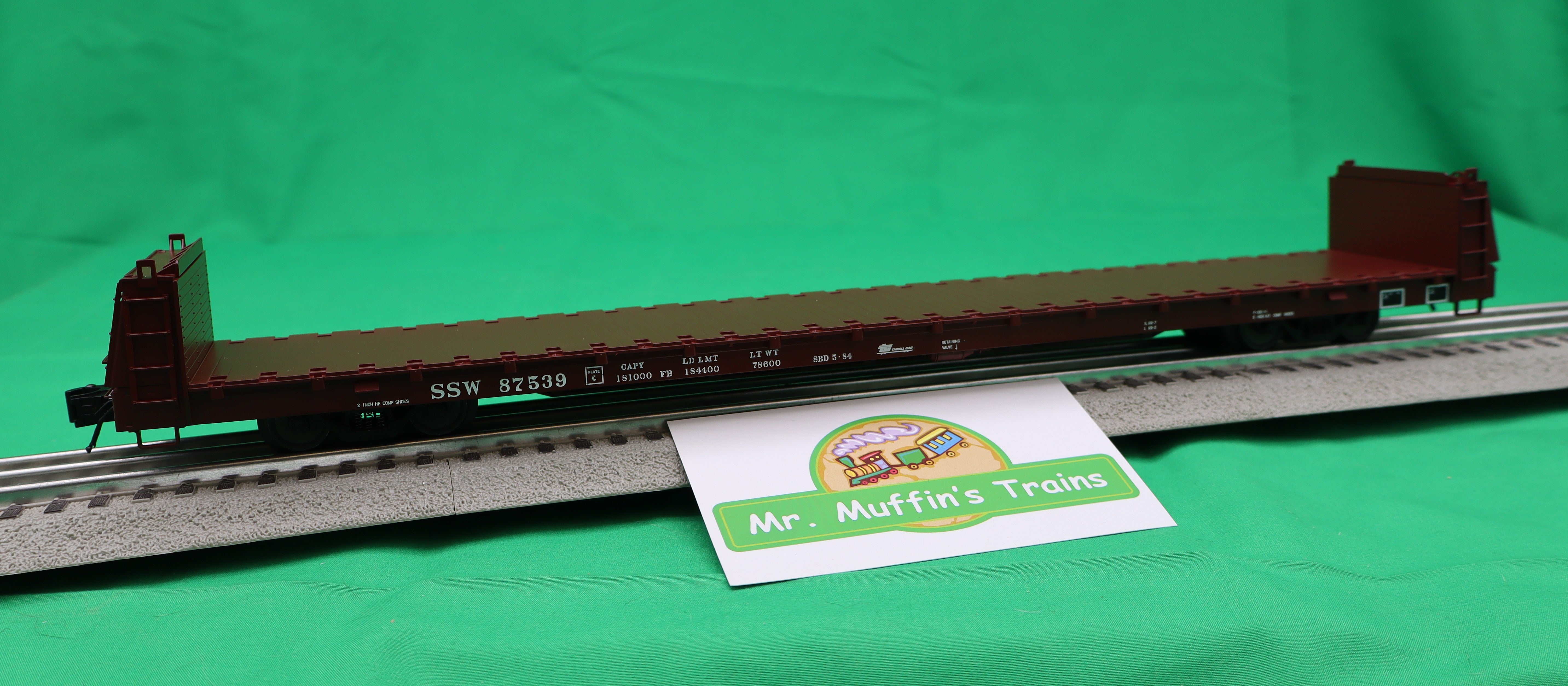 Atlas O 3001931 - Trainman - Bulkhead Flat Car "Cotton Belt" (SSW)