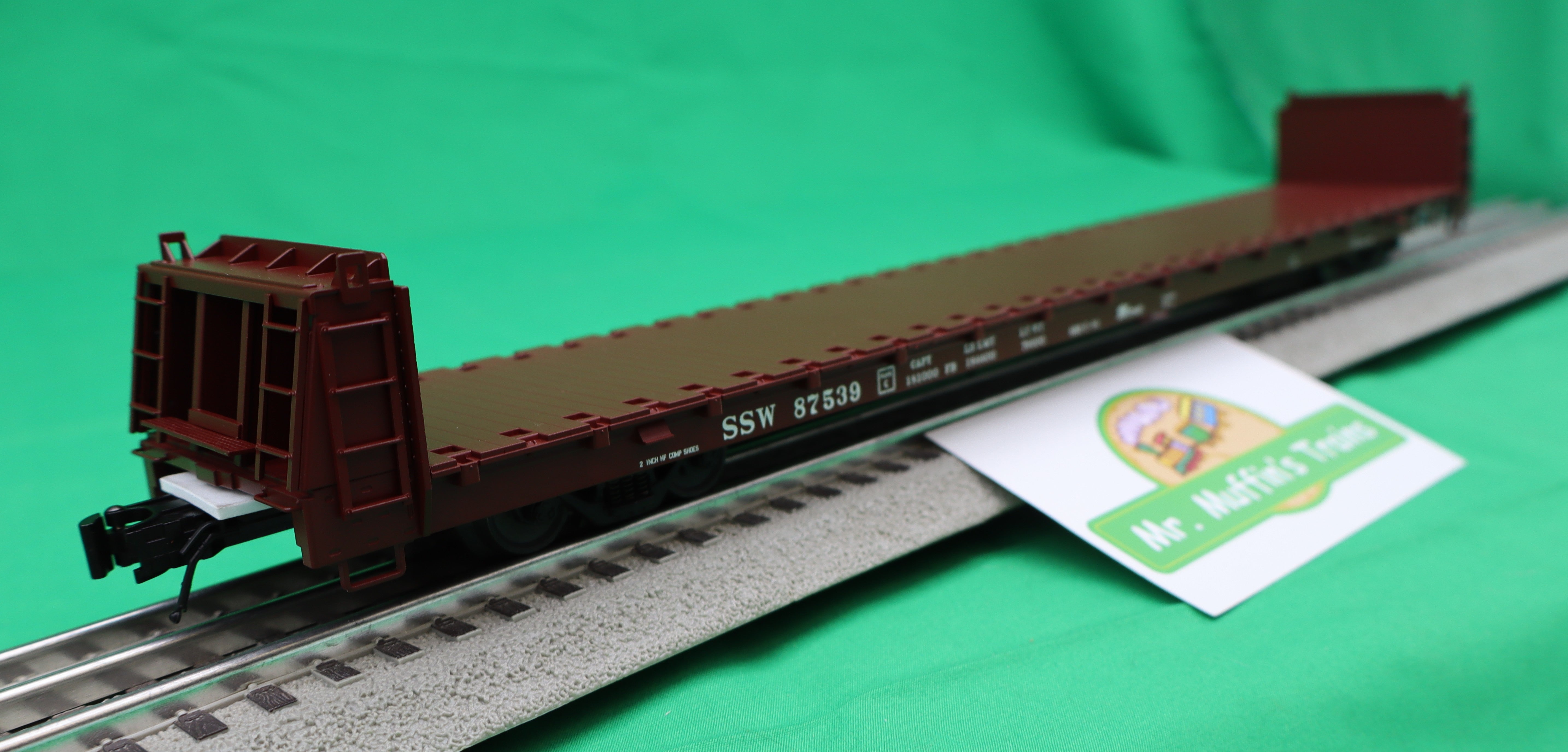 Atlas O 3001931 - Trainman - Bulkhead Flat Car "Cotton Belt" (SSW)