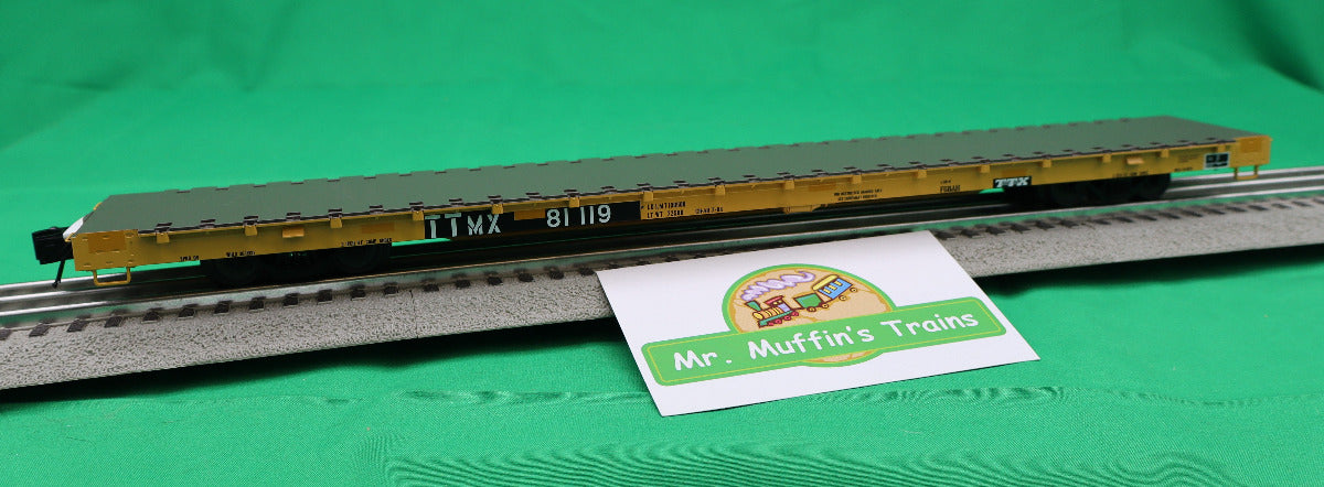 Atlas O 3001933 - Trainman - Bulkhead Flat Car "TTX" (TTMX)