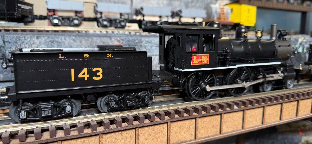 MTH 20-30122-1 - Premier - 4-4-0 American Steam Engine "Louisville & Nashville" #143 w/ PS3