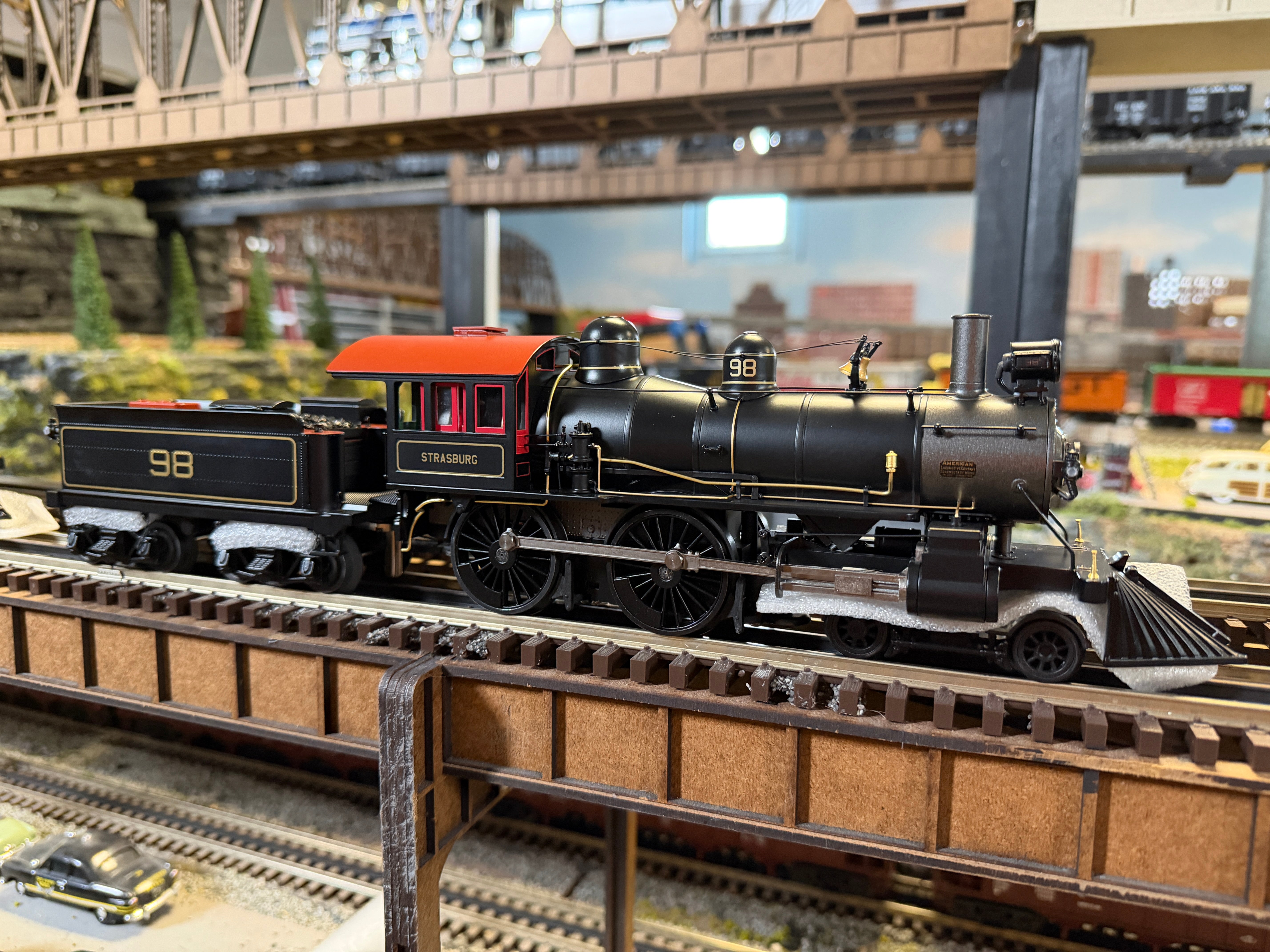 MTH 20-30101-1 - Premier  - 4-4-0 American Steam Engine "Strasburg" #98 w/ PS3